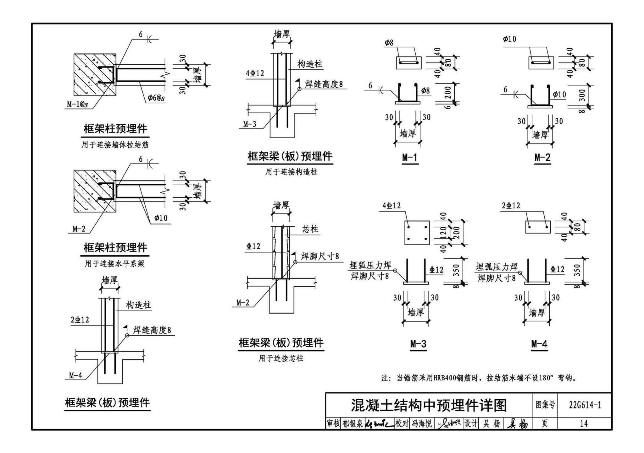 22G614-1--砌体填充墙结构构造