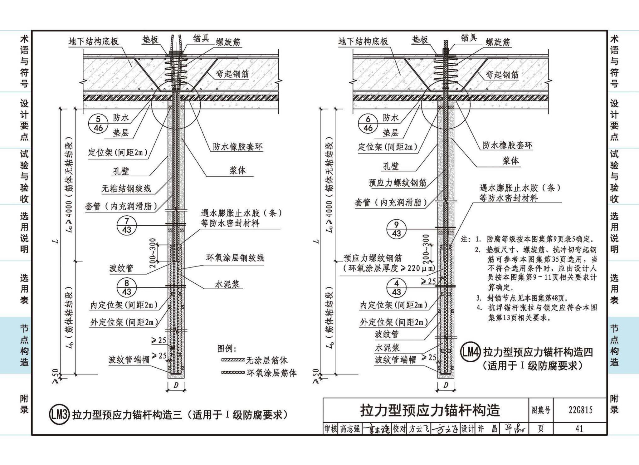 22G815--建筑结构抗浮锚杆