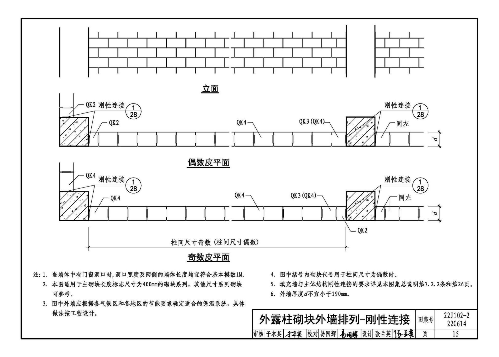 22J102-2、22G614--混凝土小型空心砌块填充墙建筑、结构构造