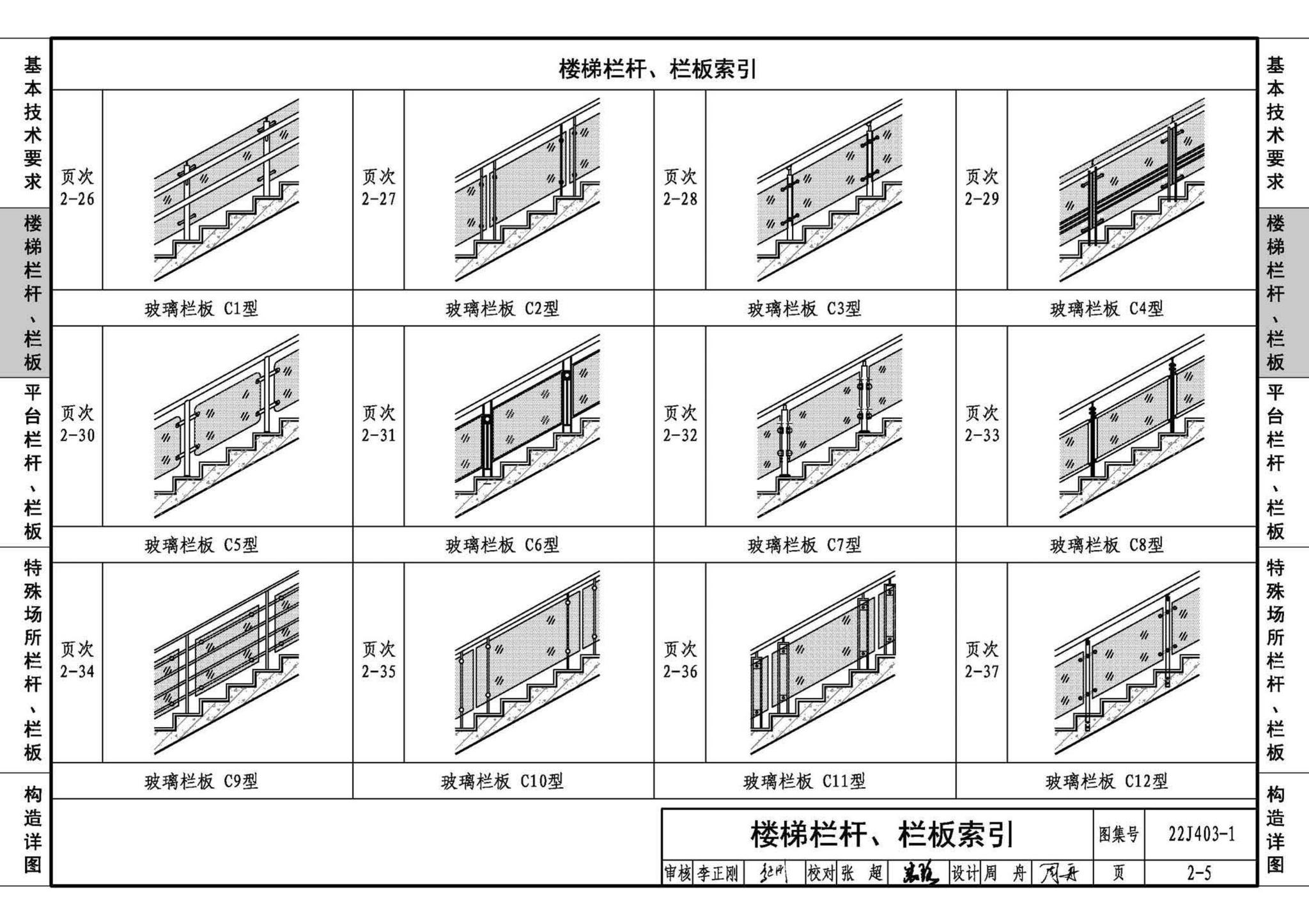 22J403-1--楼梯 栏杆 栏板（一）