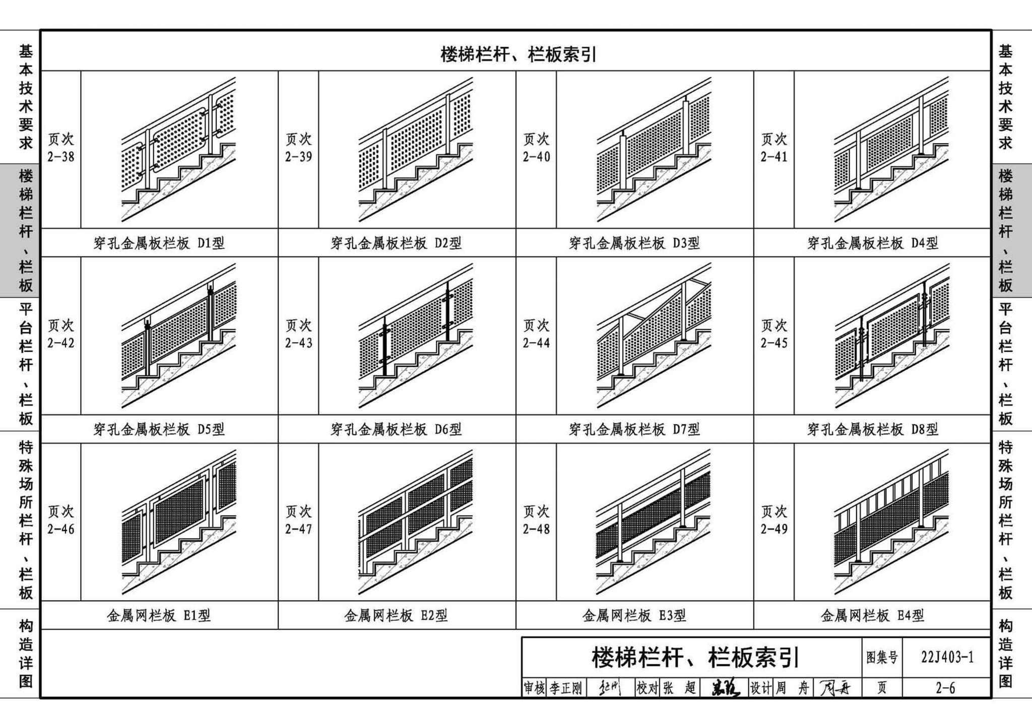 22J403-1--楼梯 栏杆 栏板（一）