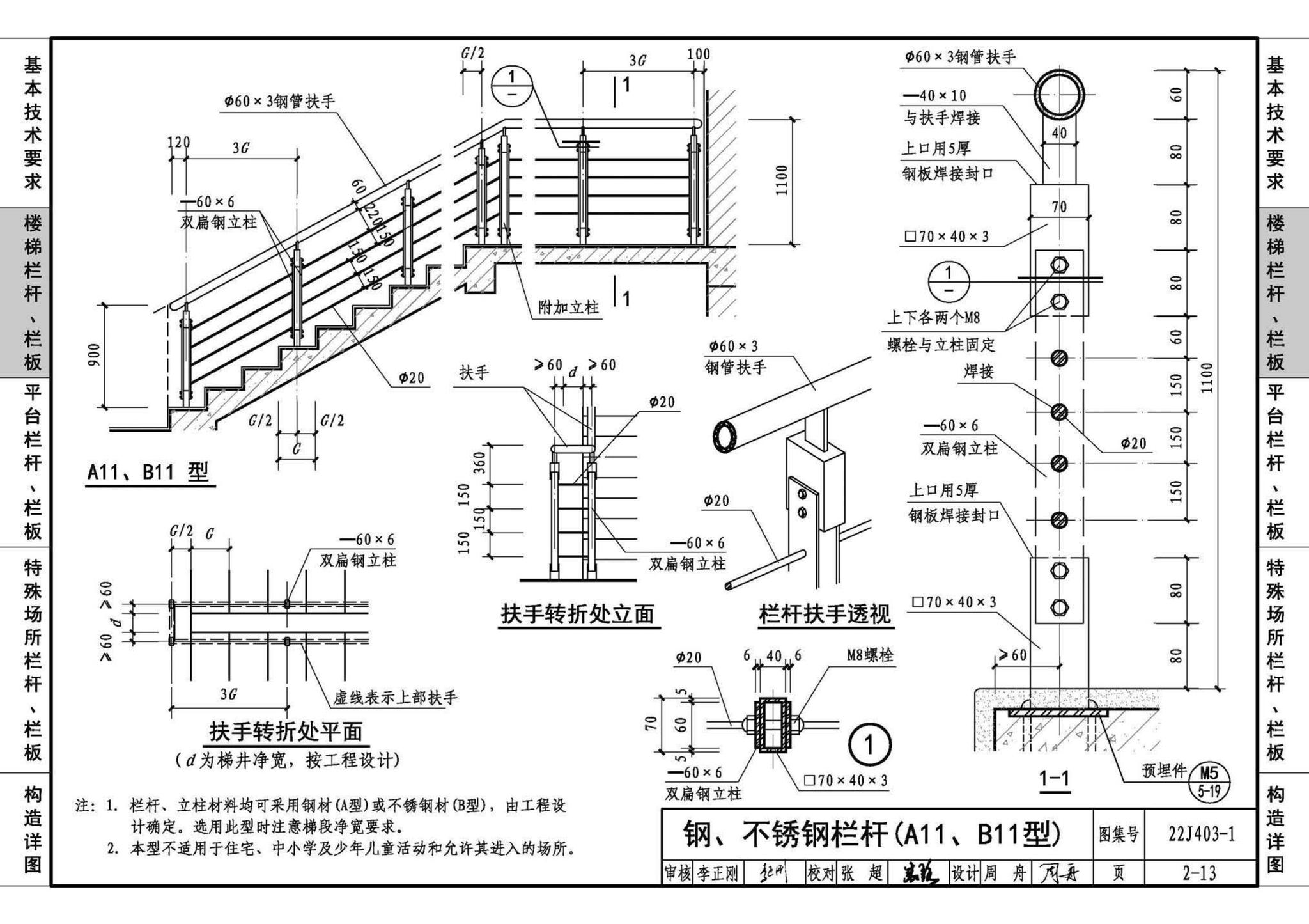 22J403-1--楼梯 栏杆 栏板（一）