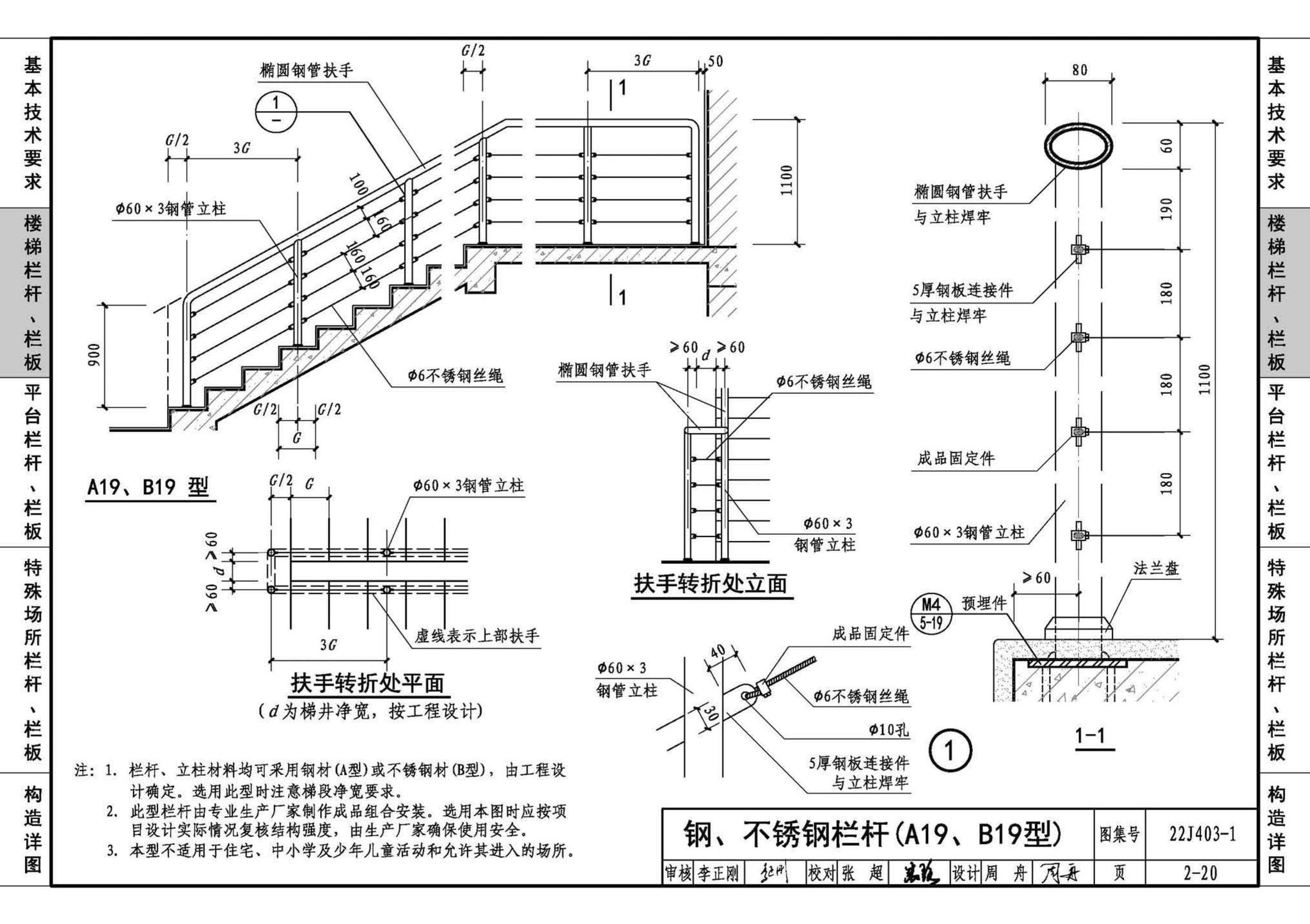 22J403-1--楼梯 栏杆 栏板（一）