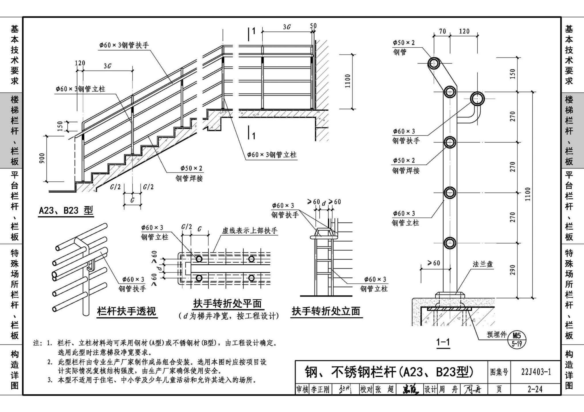 22J403-1--楼梯 栏杆 栏板（一）