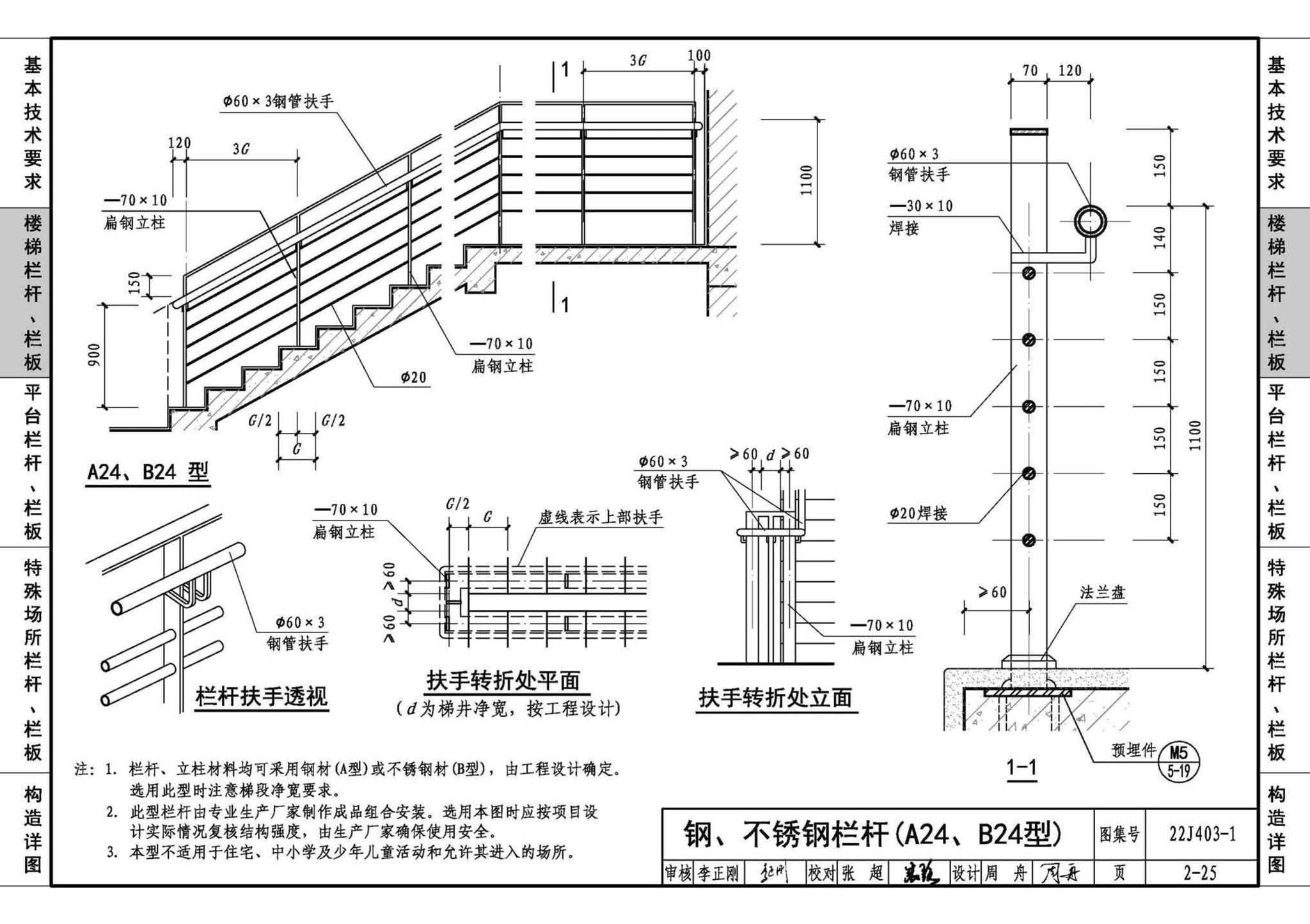 22J403-1--楼梯 栏杆 栏板（一）