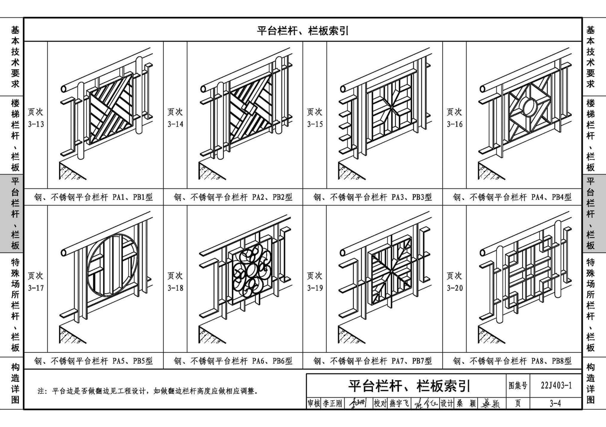 22J403-1--楼梯 栏杆 栏板（一）