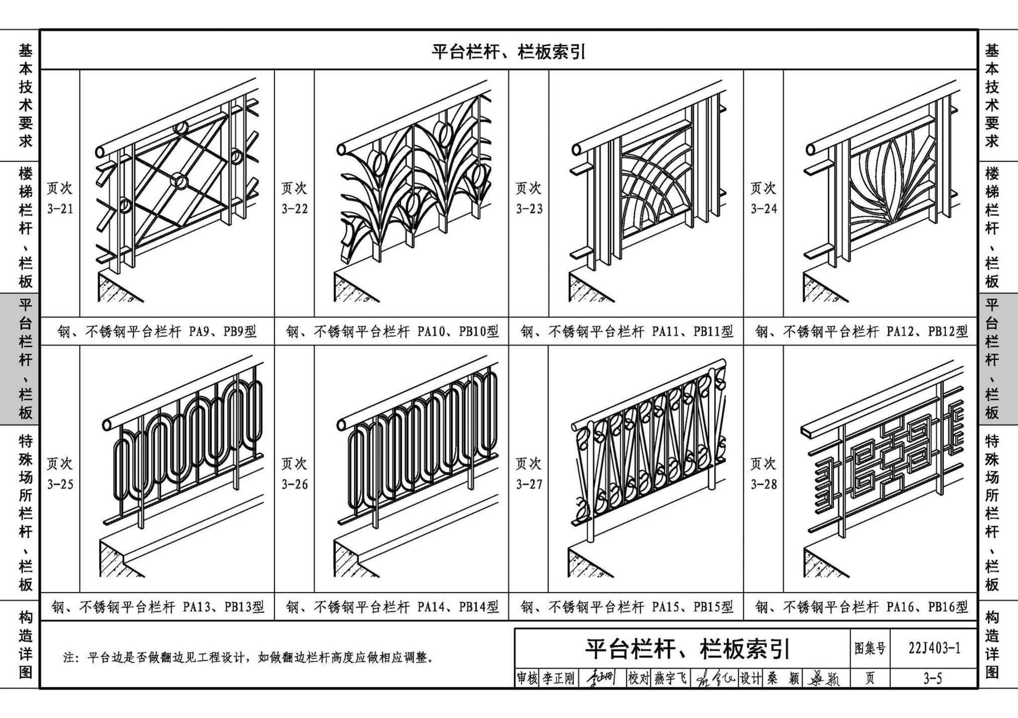 22J403-1--楼梯 栏杆 栏板（一）