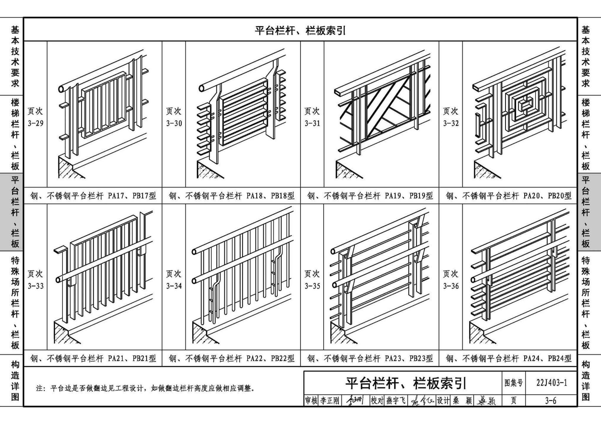 22J403-1--楼梯 栏杆 栏板（一）