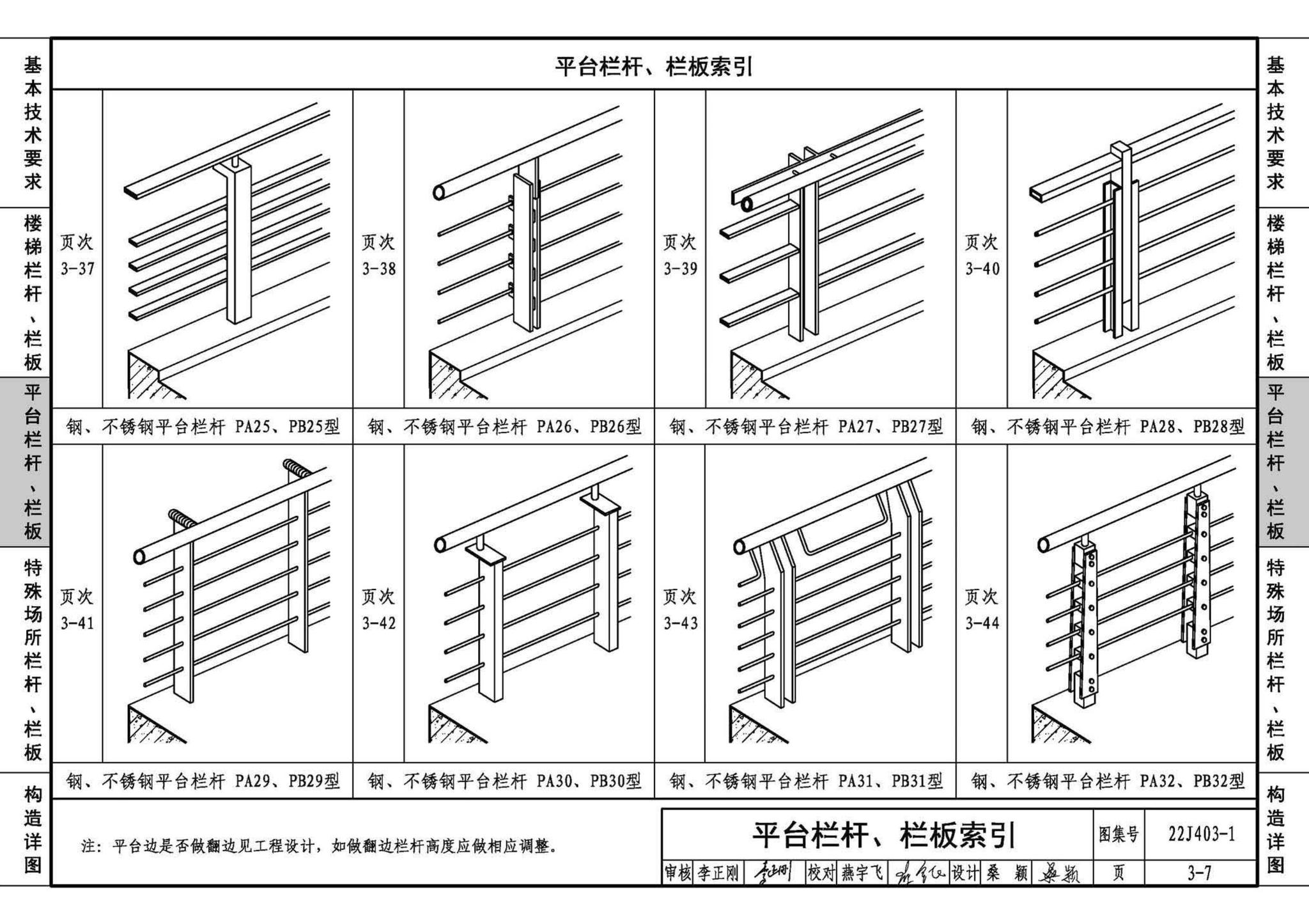 22J403-1--楼梯 栏杆 栏板（一）