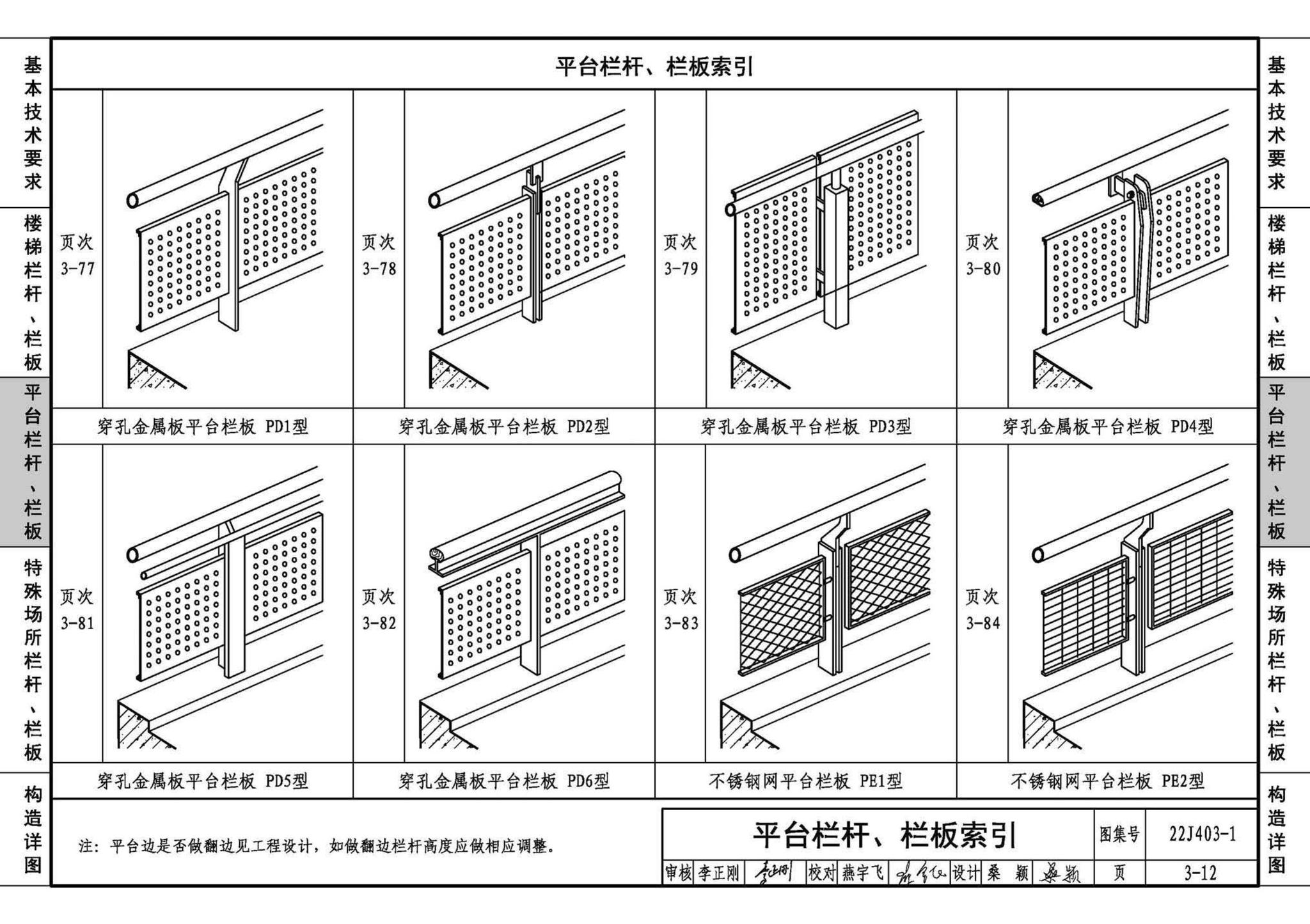 22J403-1--楼梯 栏杆 栏板（一）