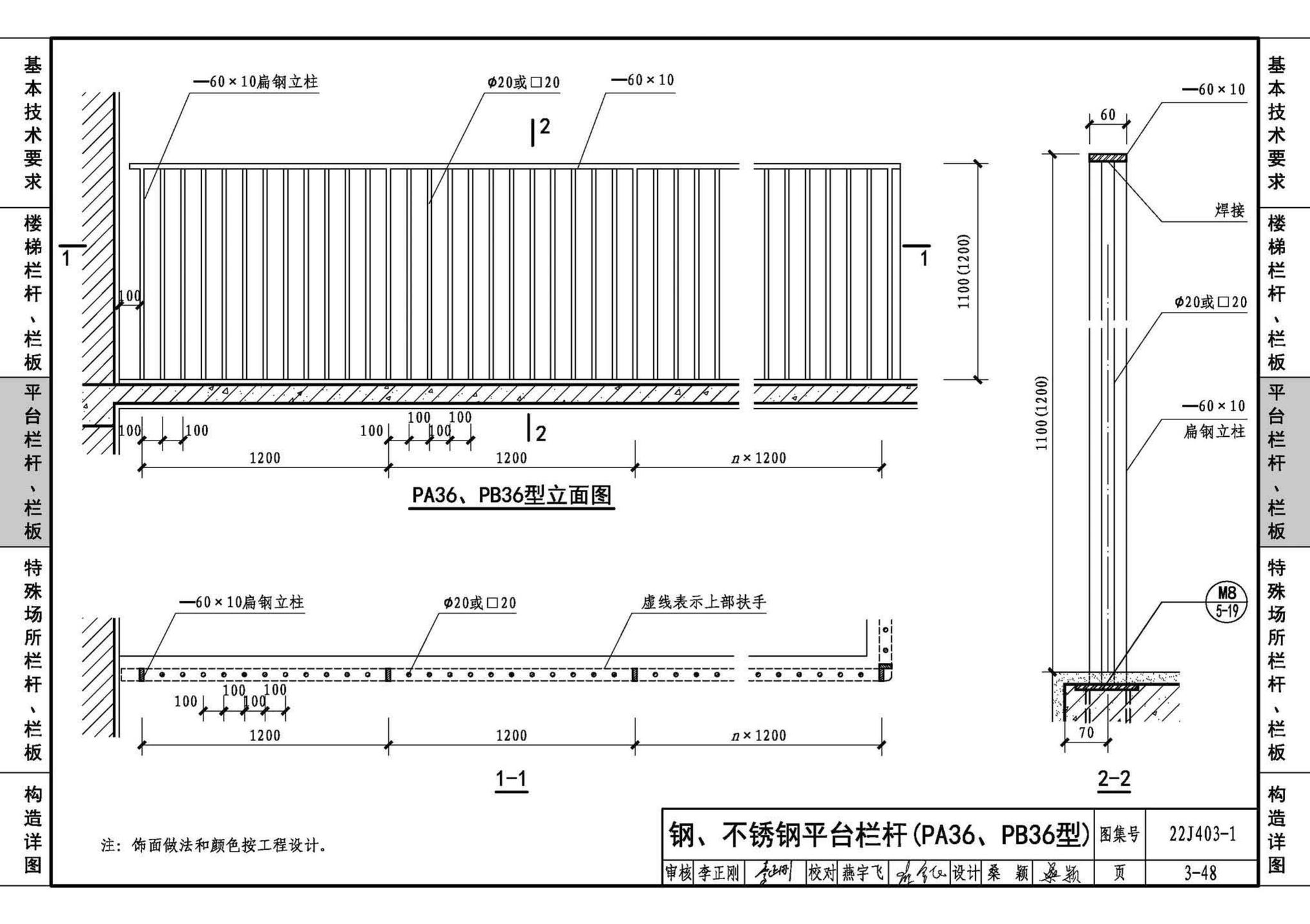 22J403-1--楼梯 栏杆 栏板（一）