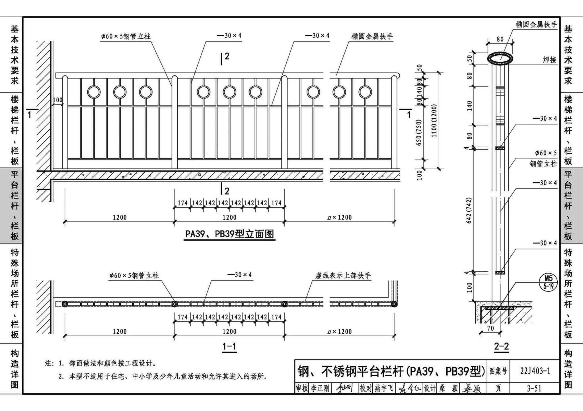 22J403-1--楼梯 栏杆 栏板（一）