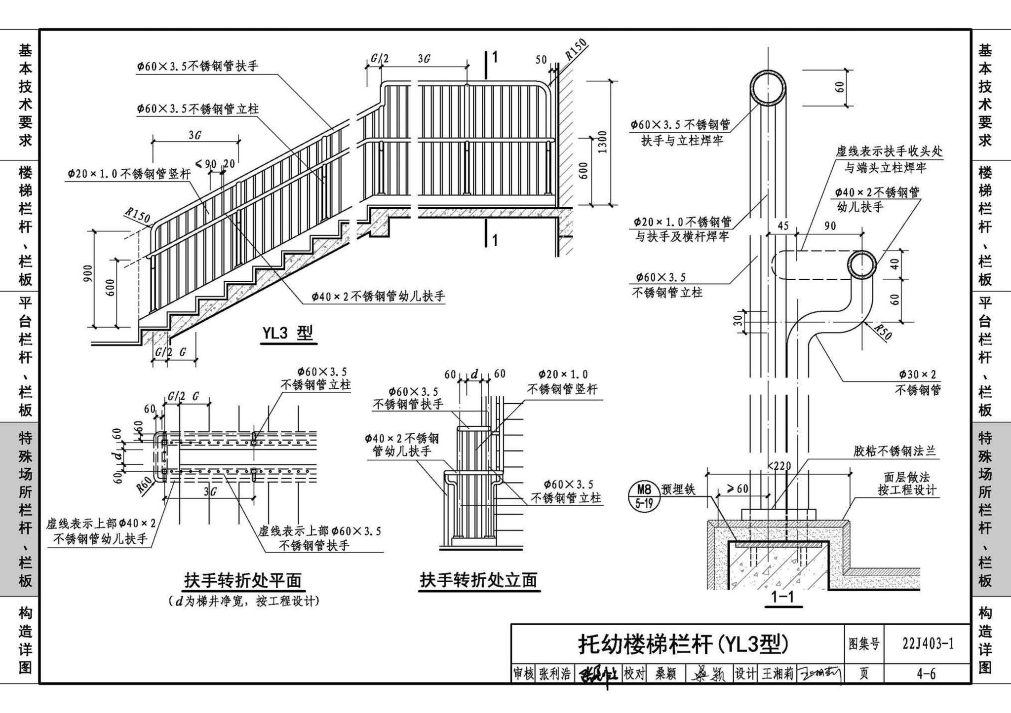 22J403-1--楼梯 栏杆 栏板（一）