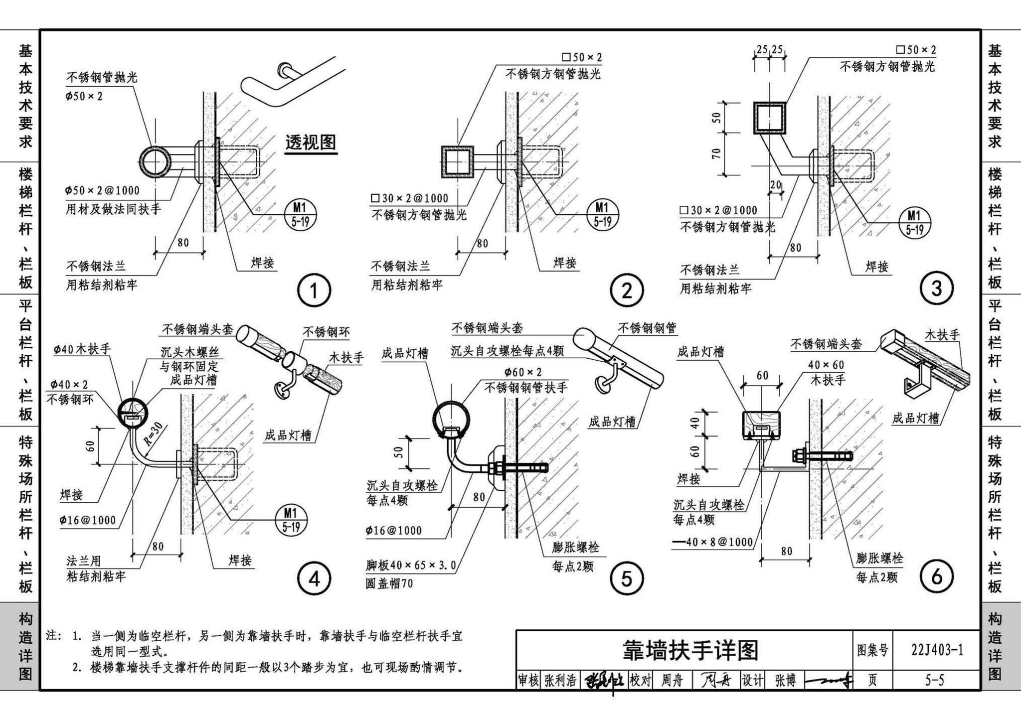 22J403-1--楼梯 栏杆 栏板（一）