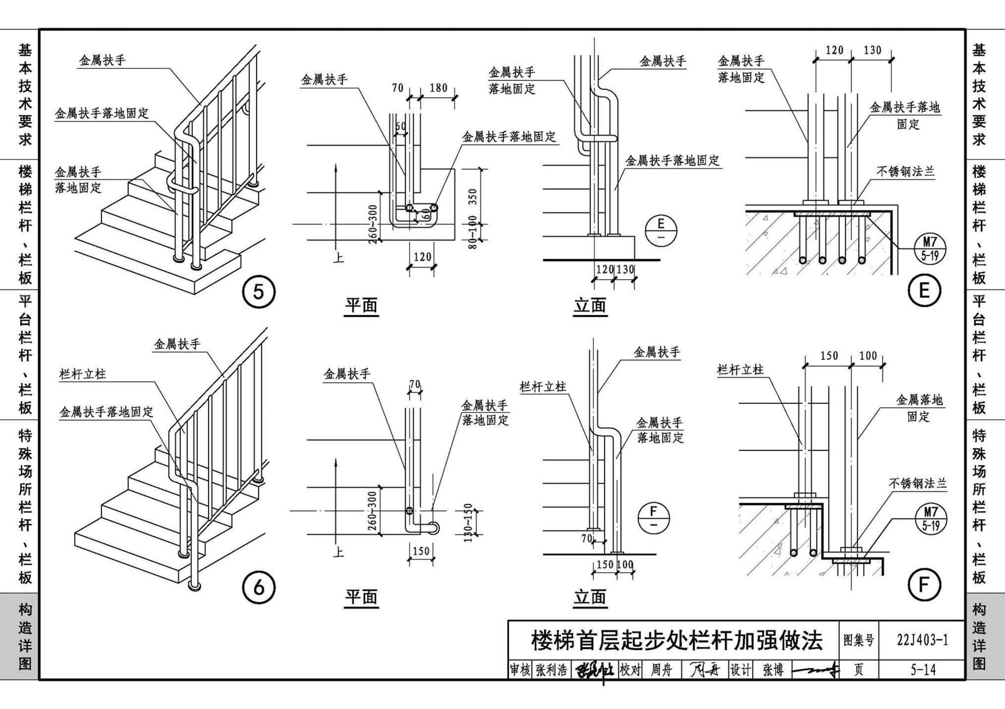 22J403-1--楼梯 栏杆 栏板（一）