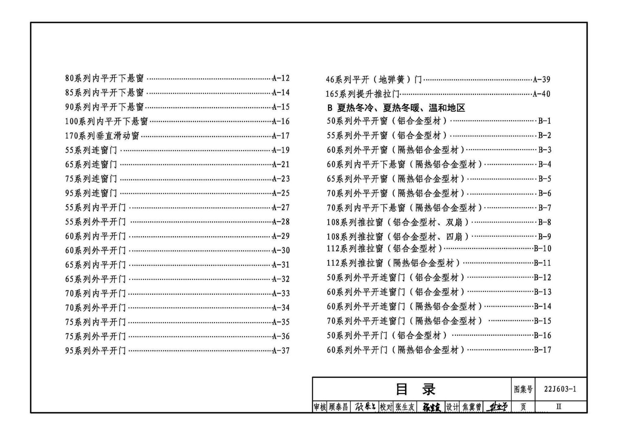 22J603-1--铝合金门窗