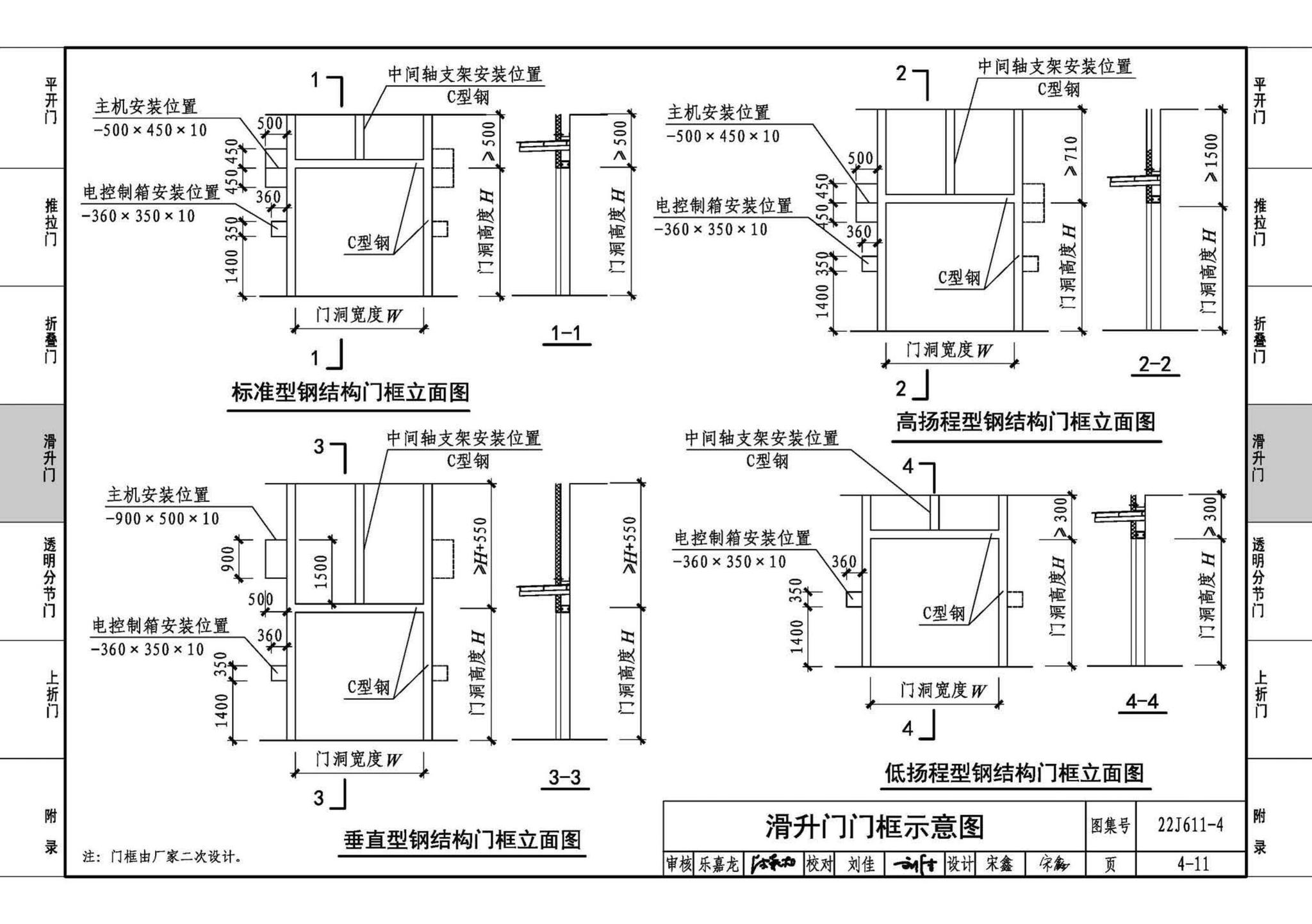 22J611-4--金属结构大门