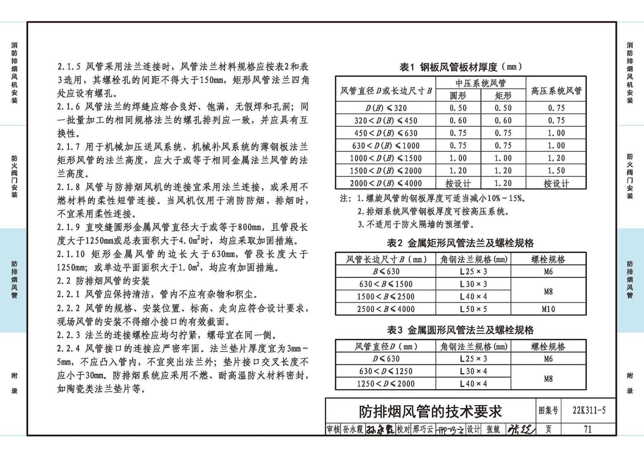 22K311-5--防排烟系统设备及部件选用与安装