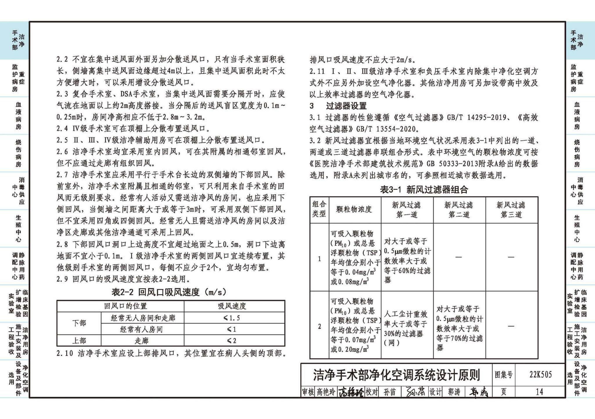 22K505--医院洁净用房通风空调设计与安装