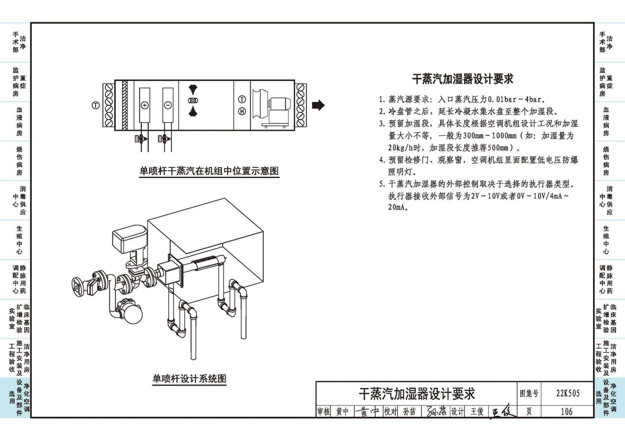 22K505--医院洁净用房通风空调设计与安装