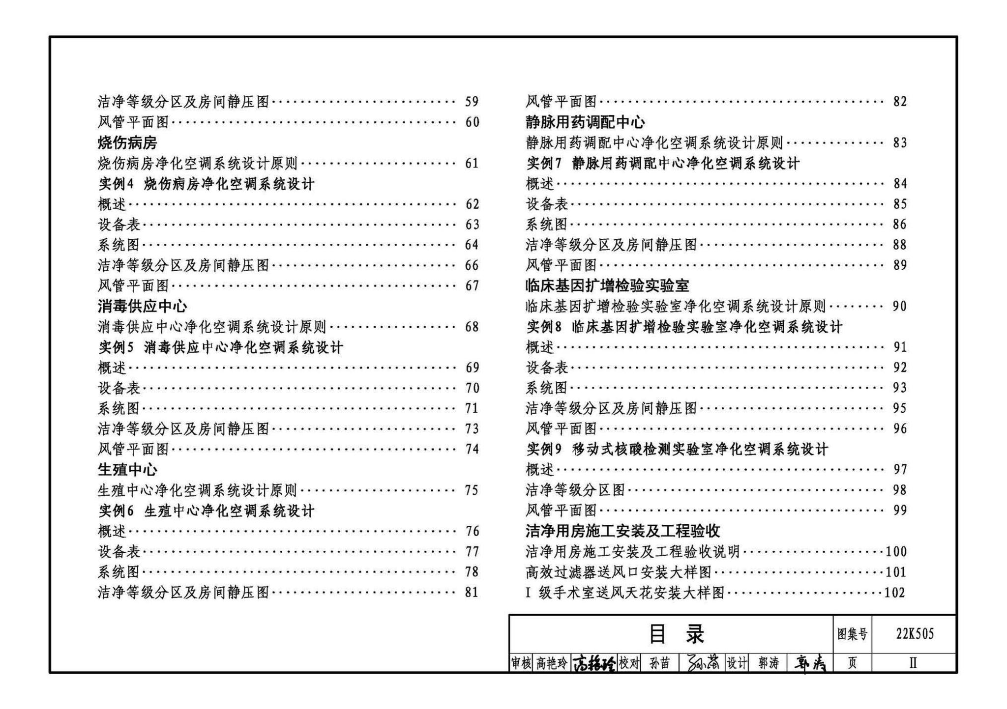 22K505--医院洁净用房通风空调设计与安装