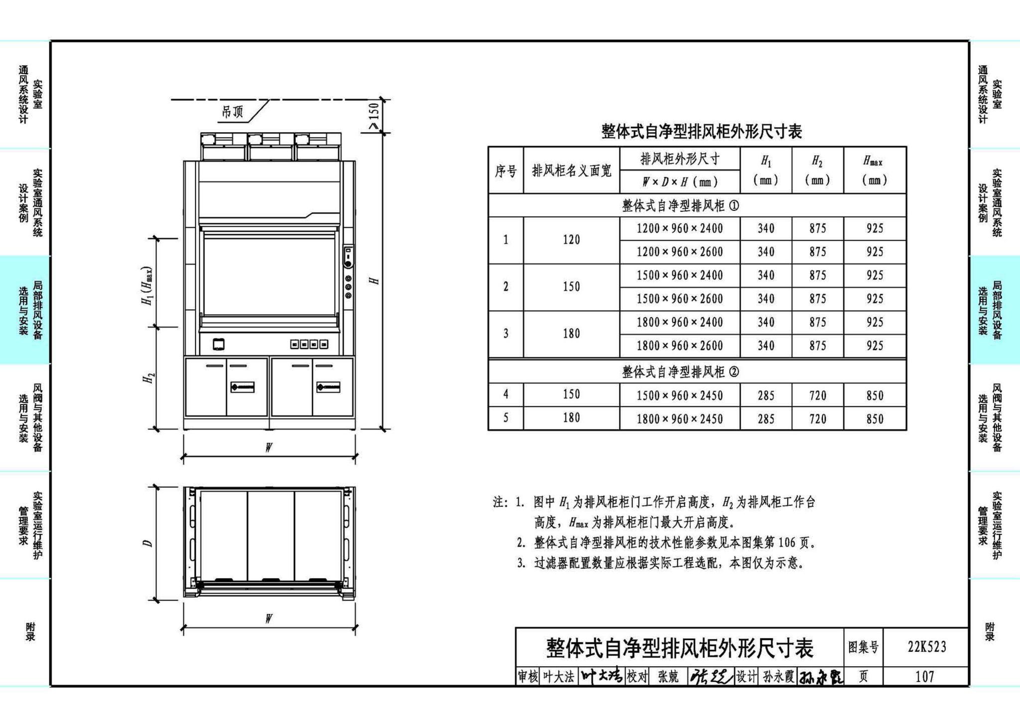 22K523--化学实验室通风系统设计与安装