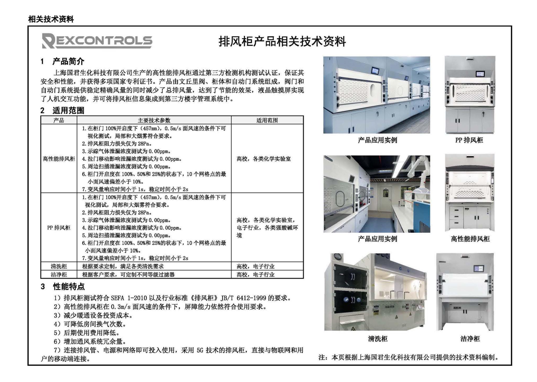 22K523--化学实验室通风系统设计与安装