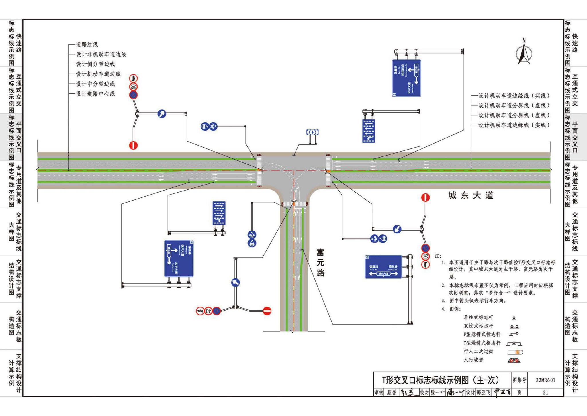 22MR601--城市道路——交通标志和标线