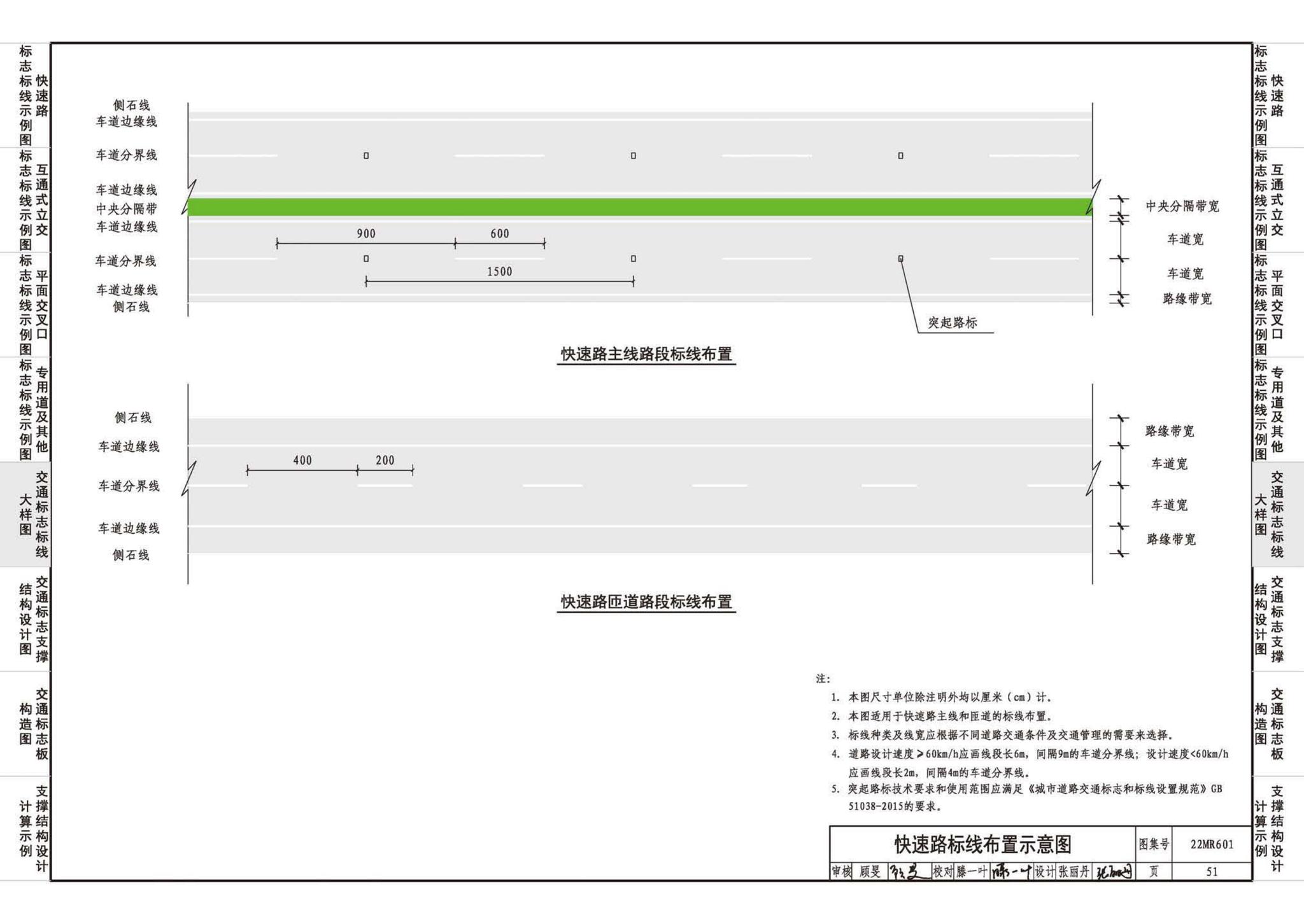 22MR601--城市道路——交通标志和标线