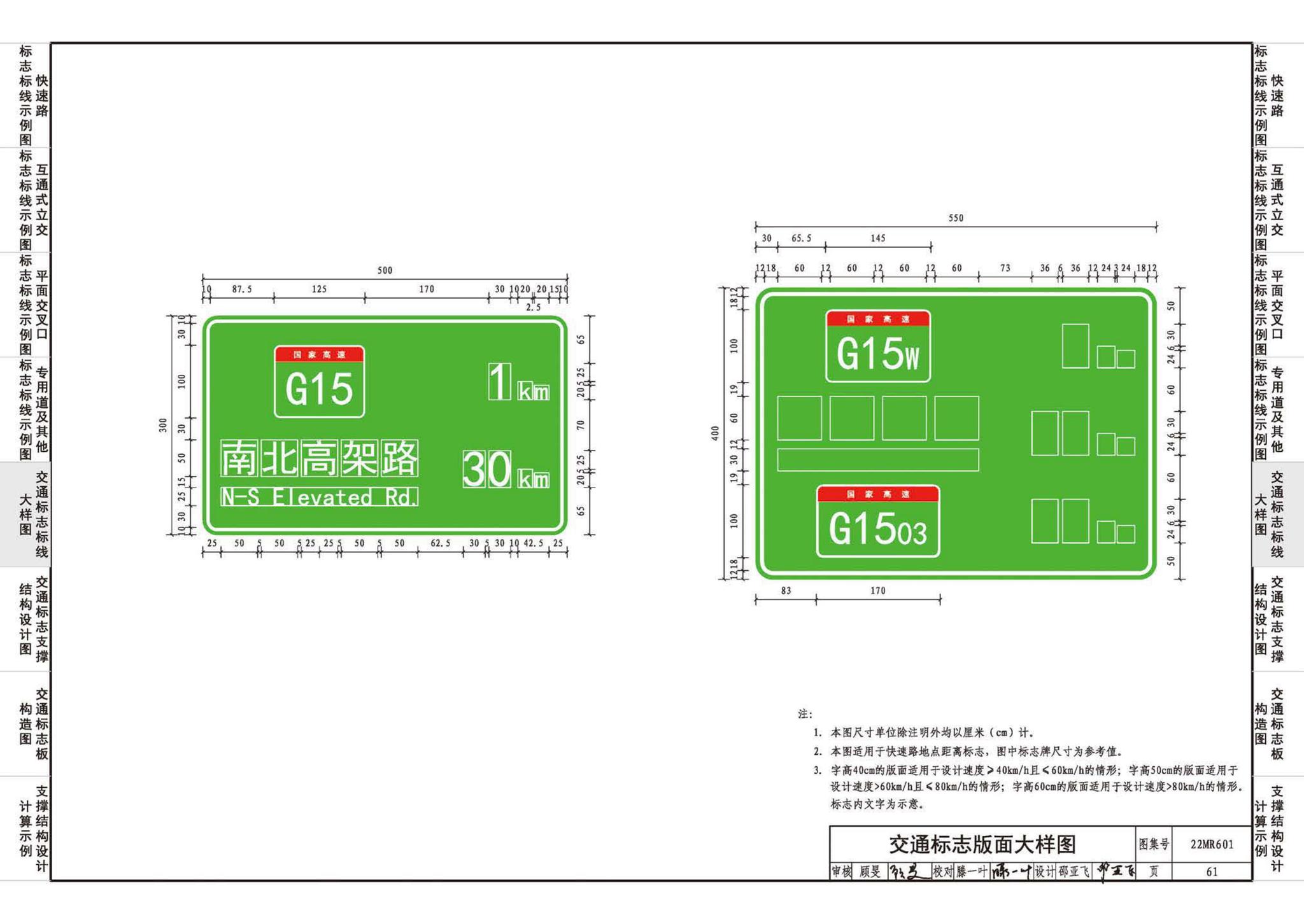 22MR601--城市道路——交通标志和标线