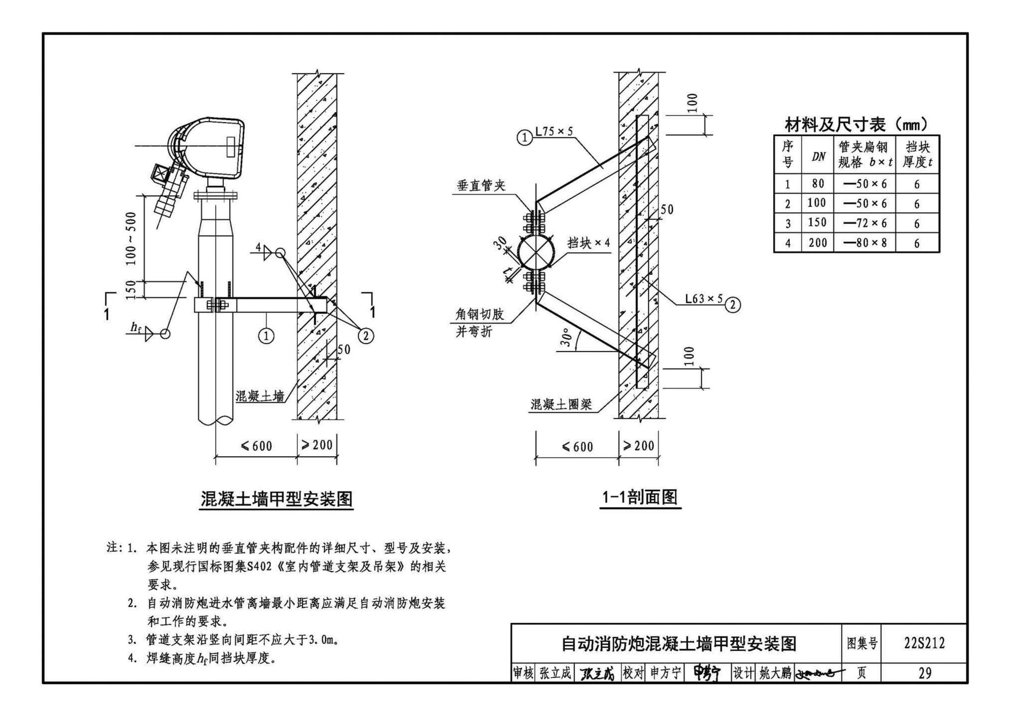 22S212--自动跟踪定位射流灭火系统选用与安装