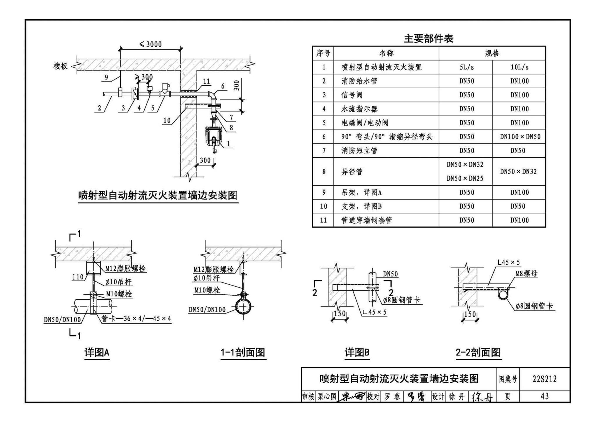 22S212--自动跟踪定位射流灭火系统选用与安装