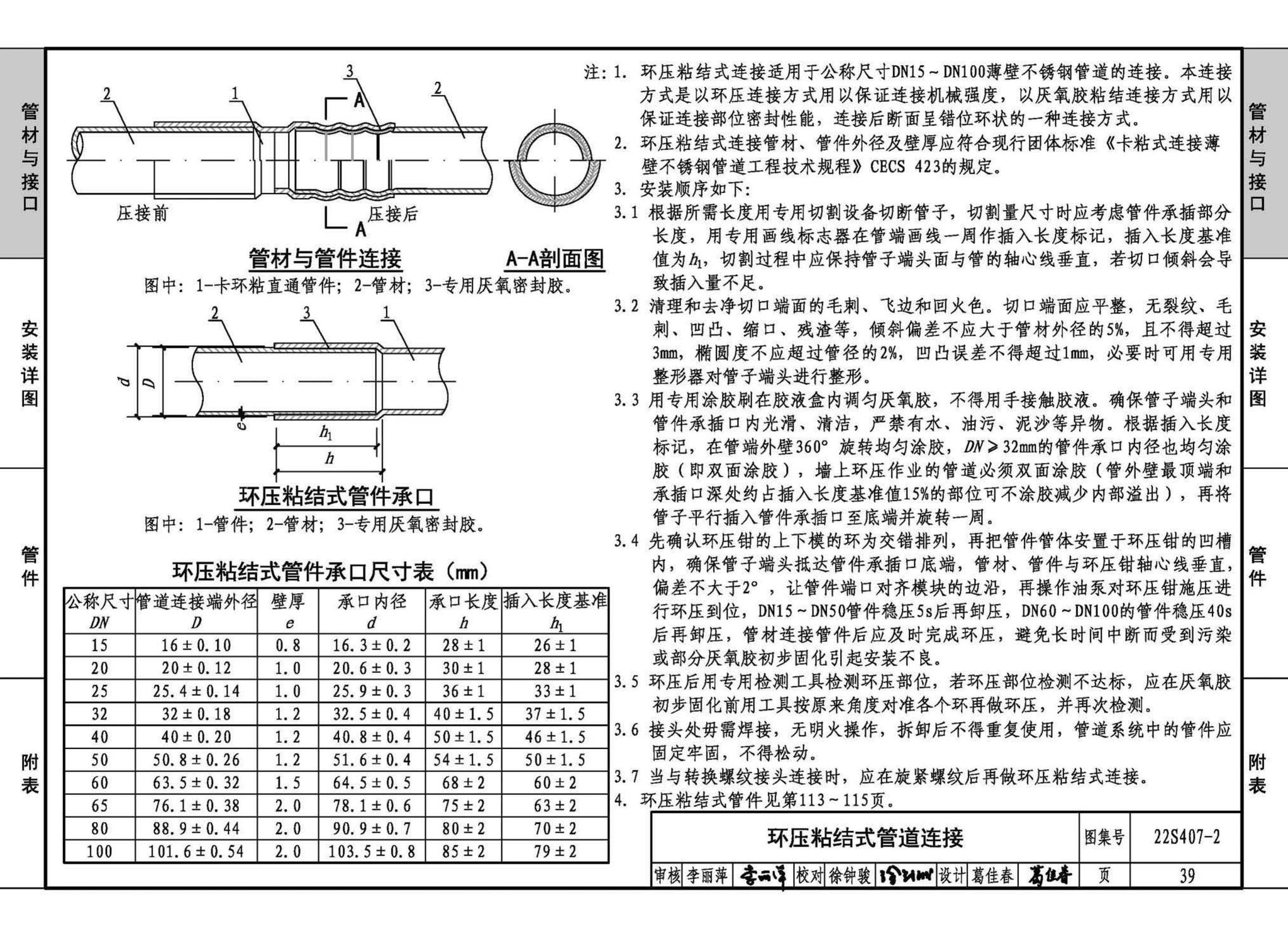 22S407-2--建筑给水薄壁不锈钢管道安装