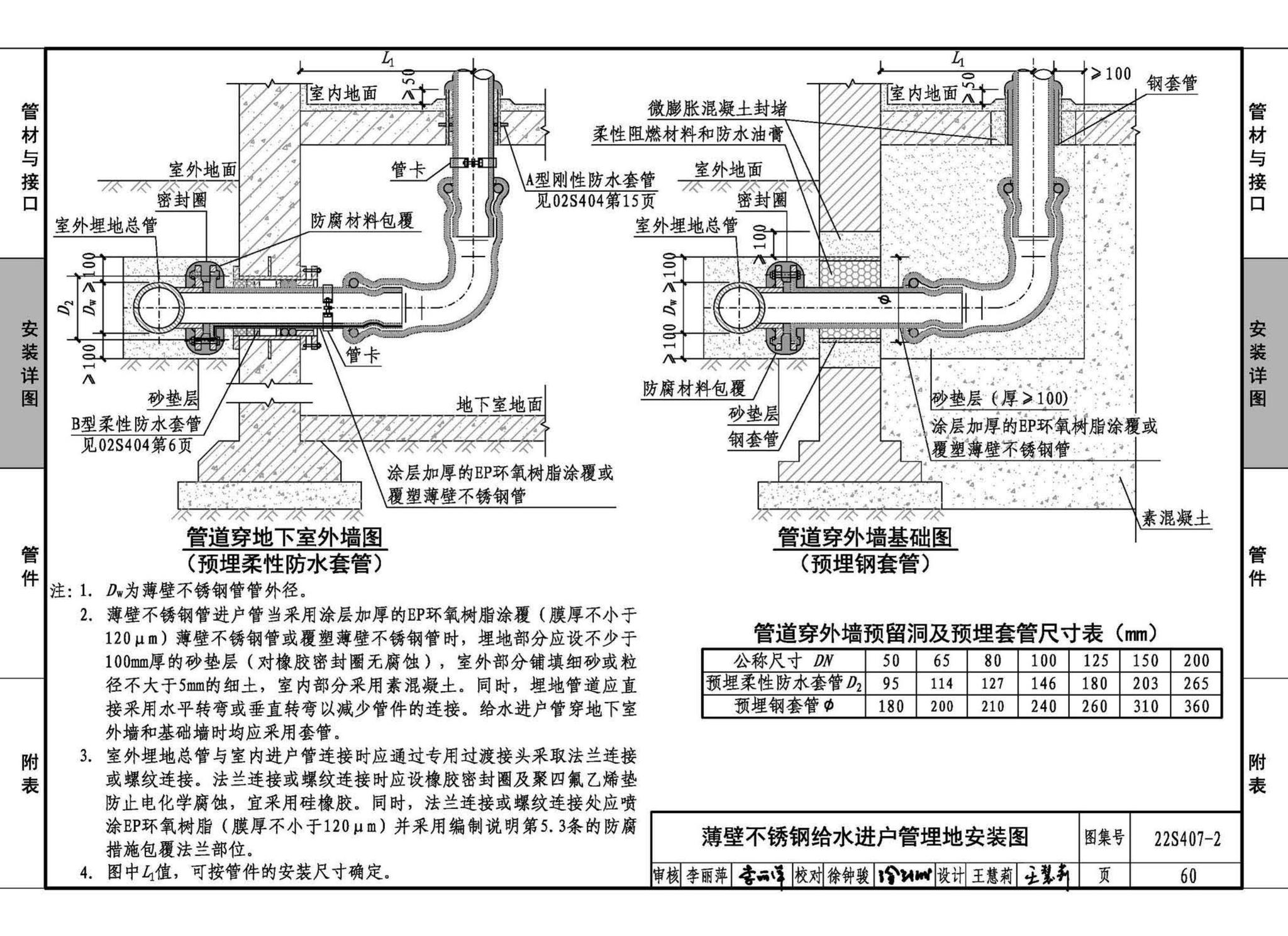 22S407-2--建筑给水薄壁不锈钢管道安装