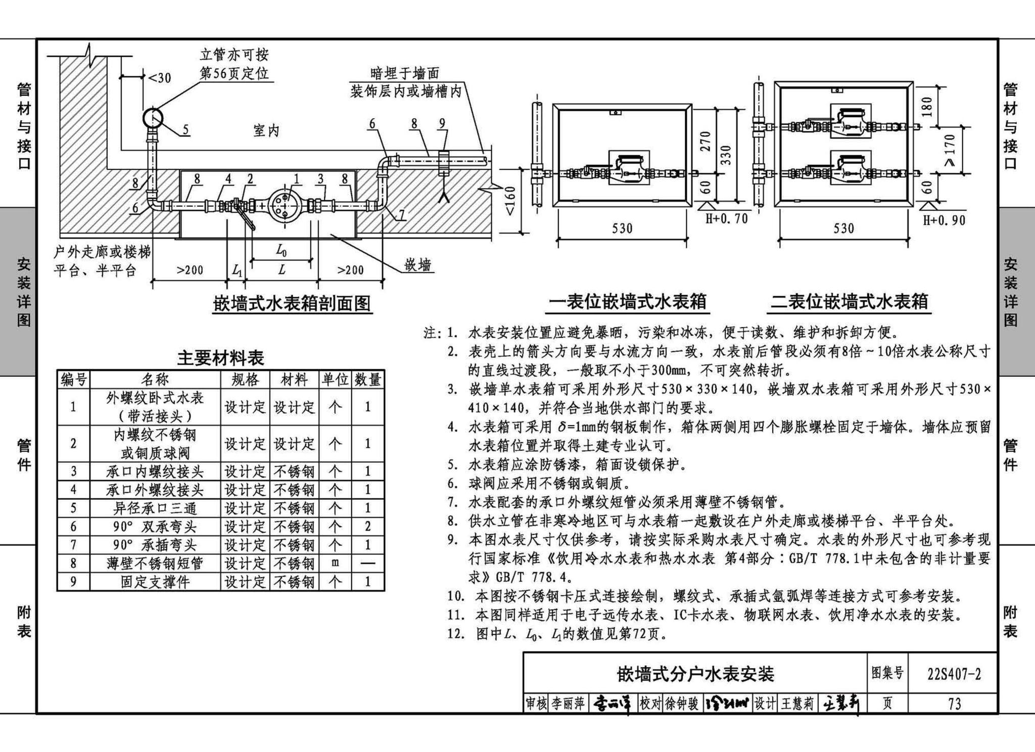 22S407-2--建筑给水薄壁不锈钢管道安装