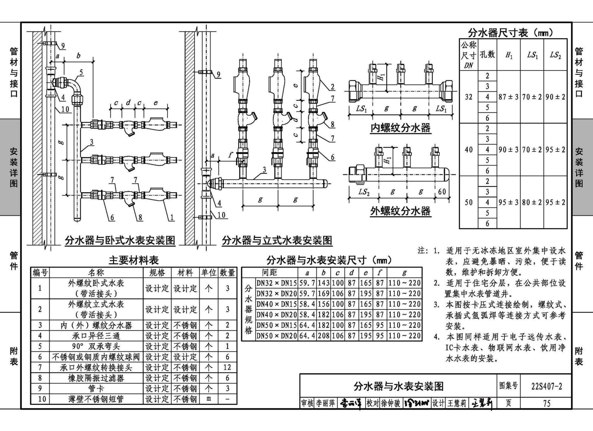 22S407-2--建筑给水薄壁不锈钢管道安装