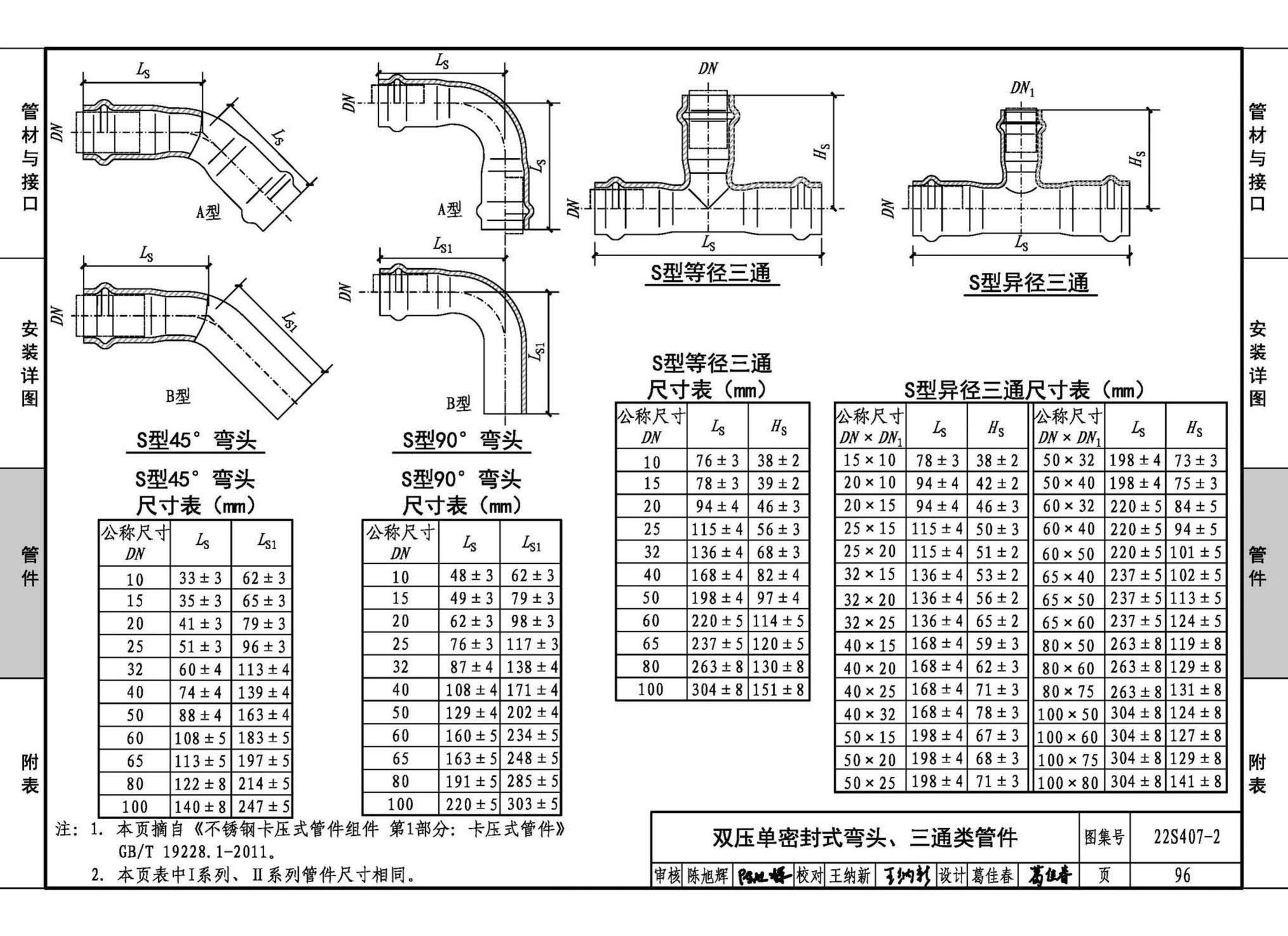 22S407-2--建筑给水薄壁不锈钢管道安装