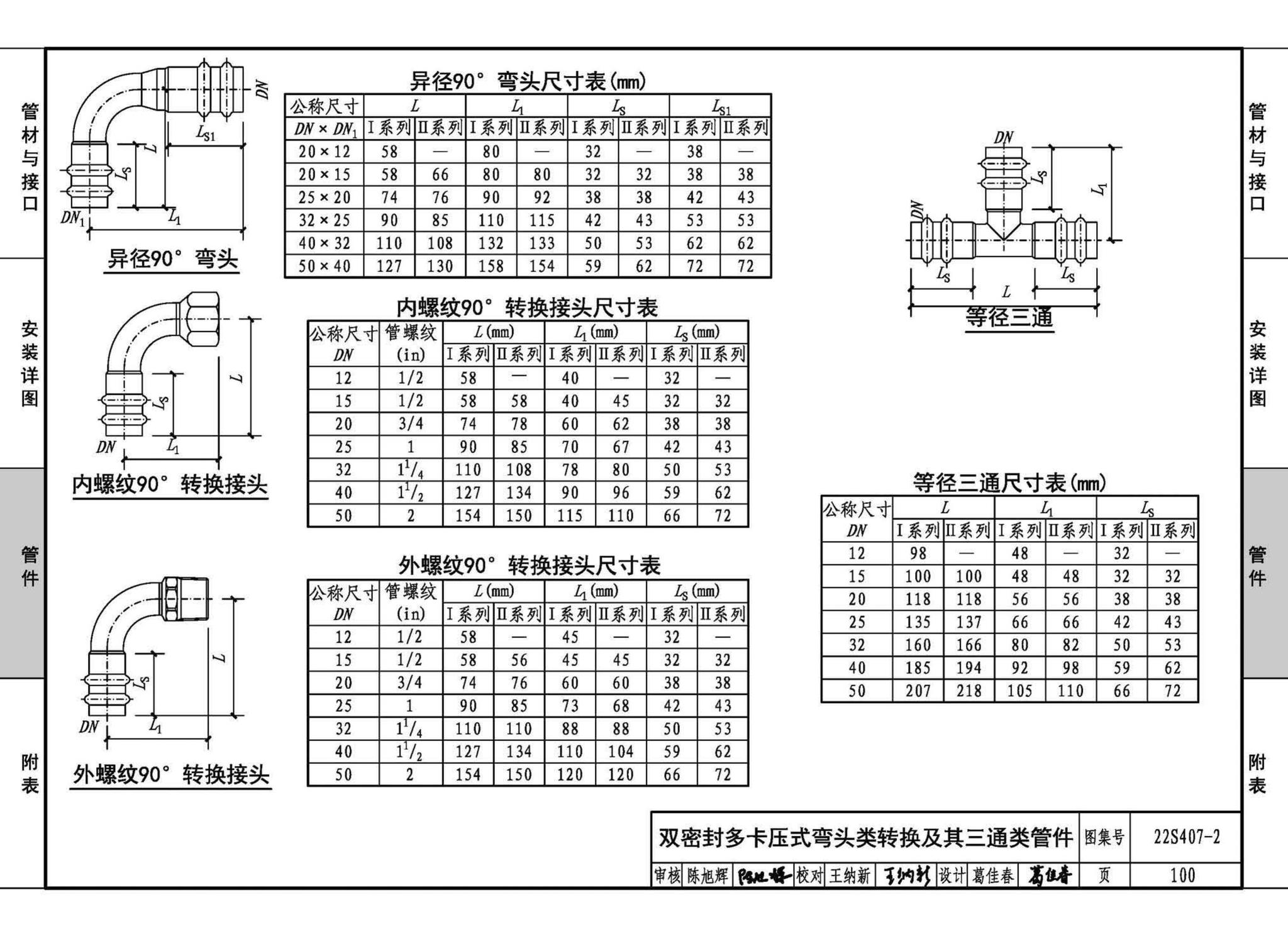 22S407-2--建筑给水薄壁不锈钢管道安装