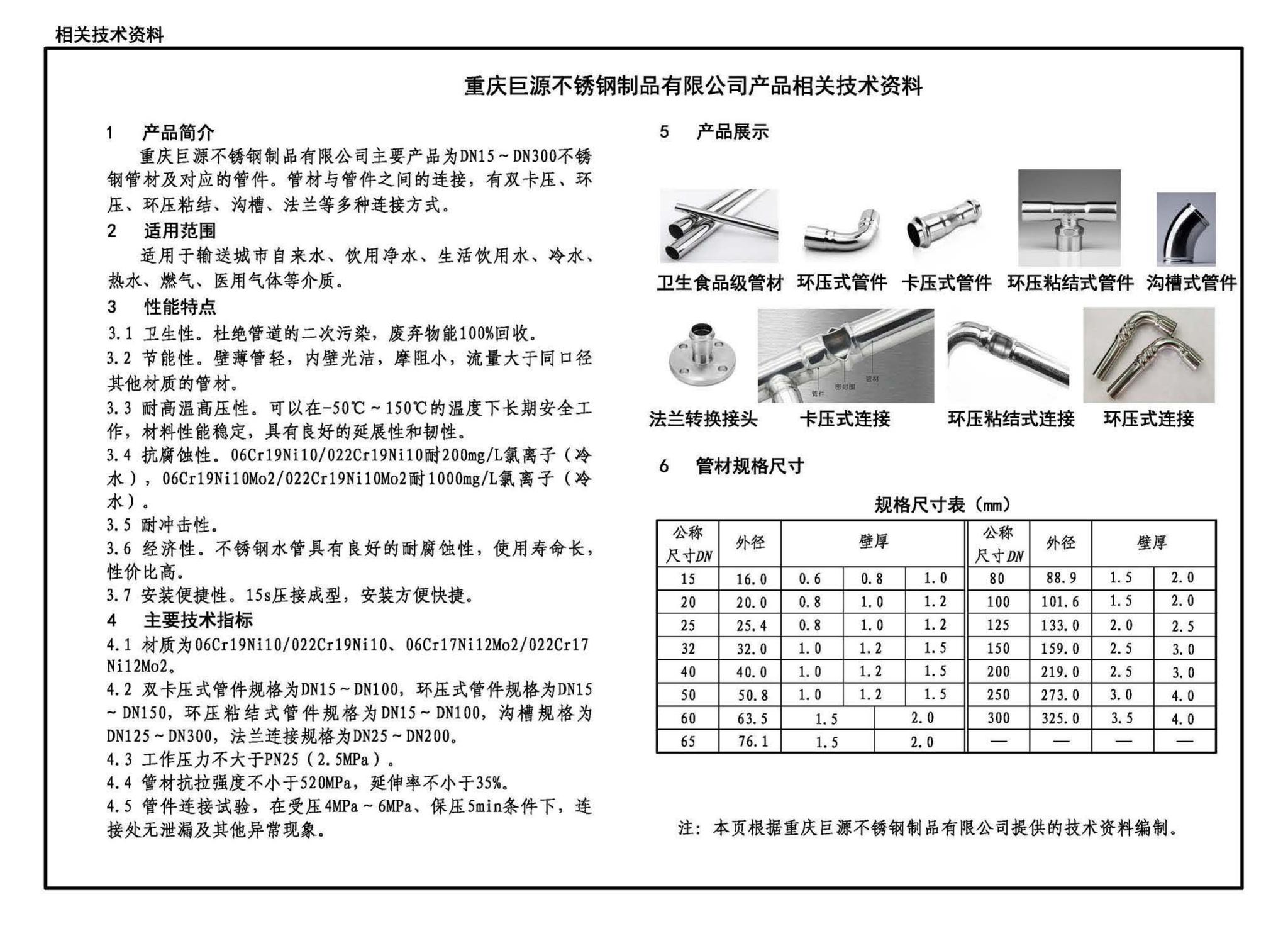 22S407-2--建筑给水薄壁不锈钢管道安装