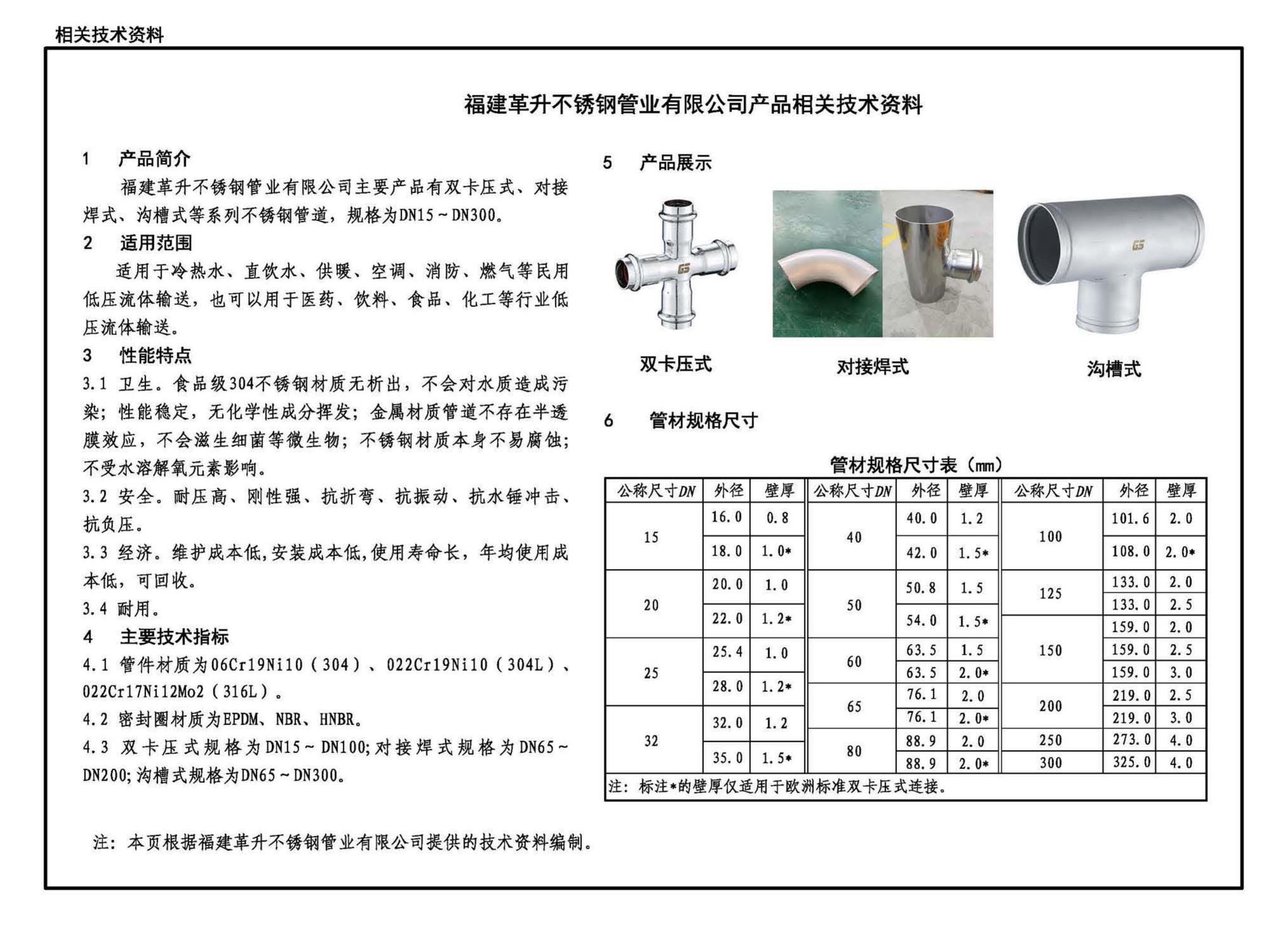 22S407-2--建筑给水薄壁不锈钢管道安装