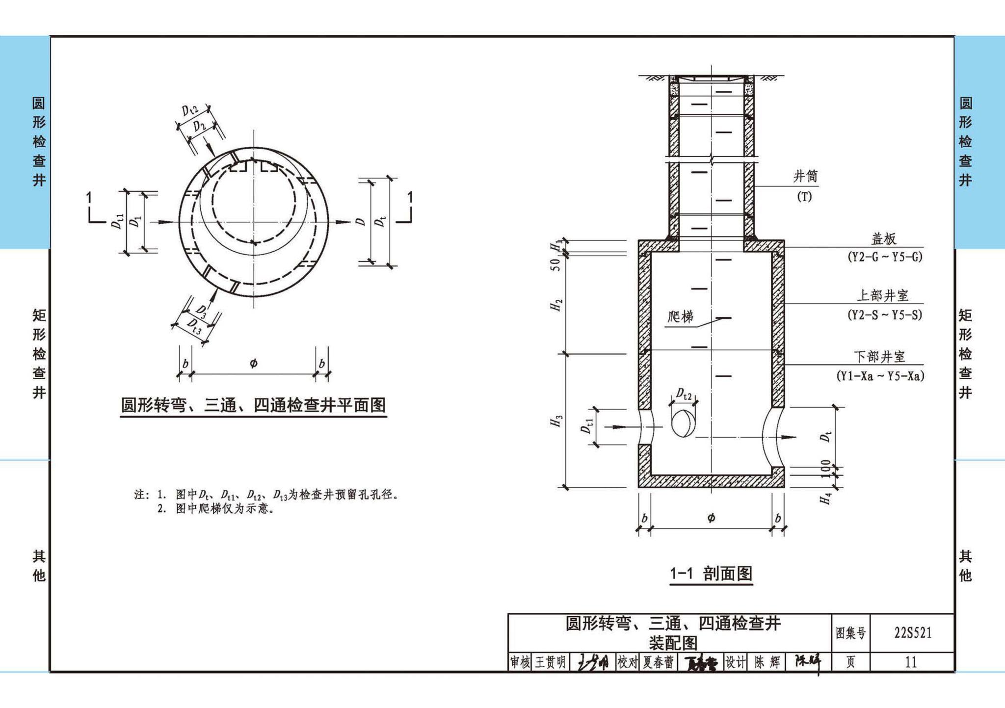 22S521--预制装配式混凝土检查井