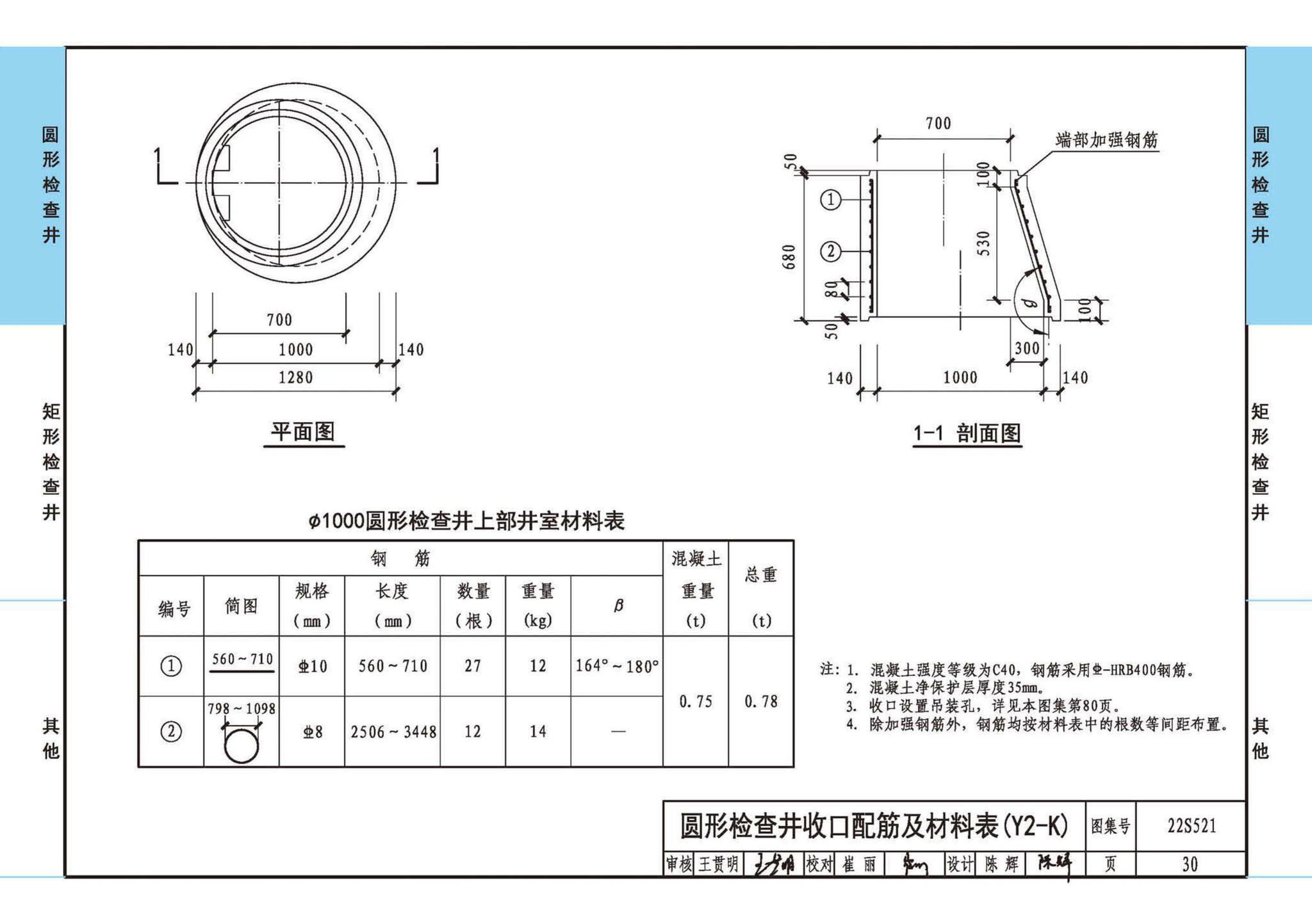 22S521--预制装配式混凝土检查井