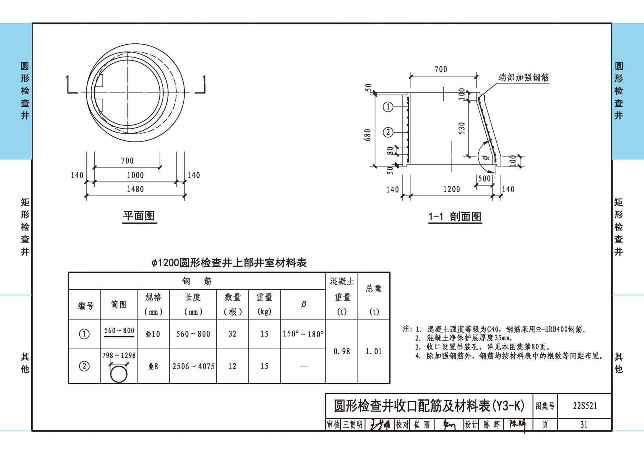 22S521--预制装配式混凝土检查井