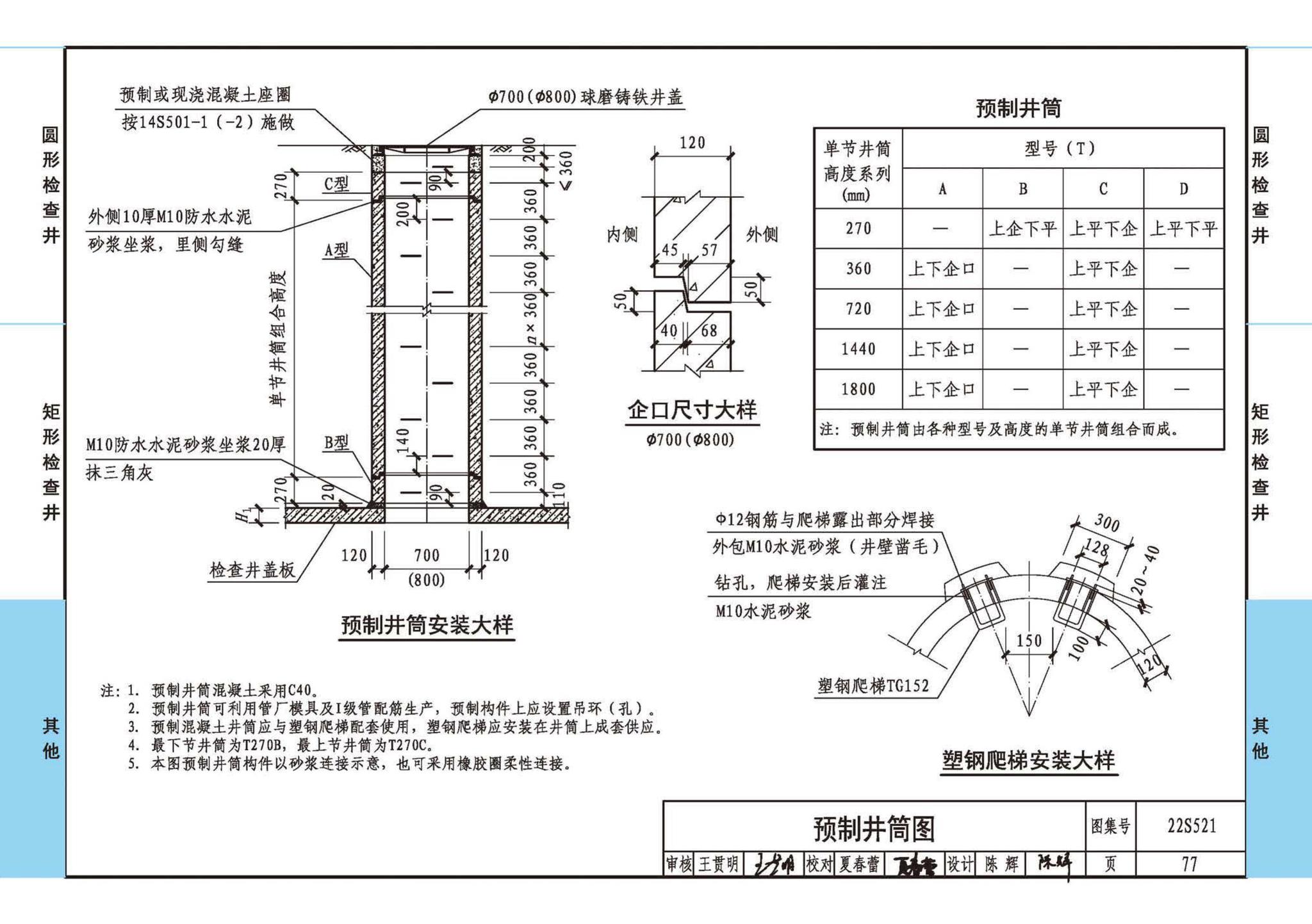 22S521--预制装配式混凝土检查井