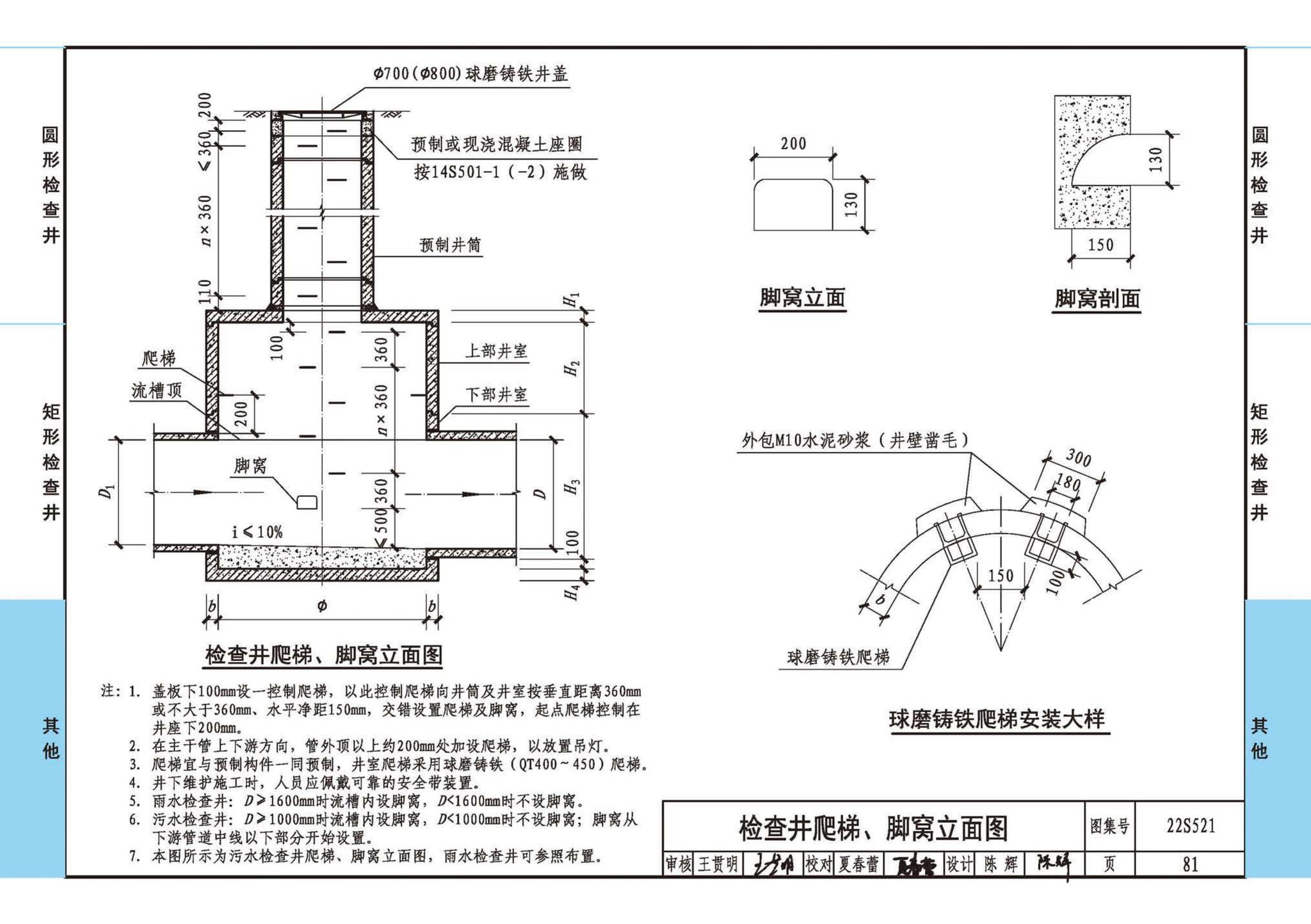 22S521--预制装配式混凝土检查井