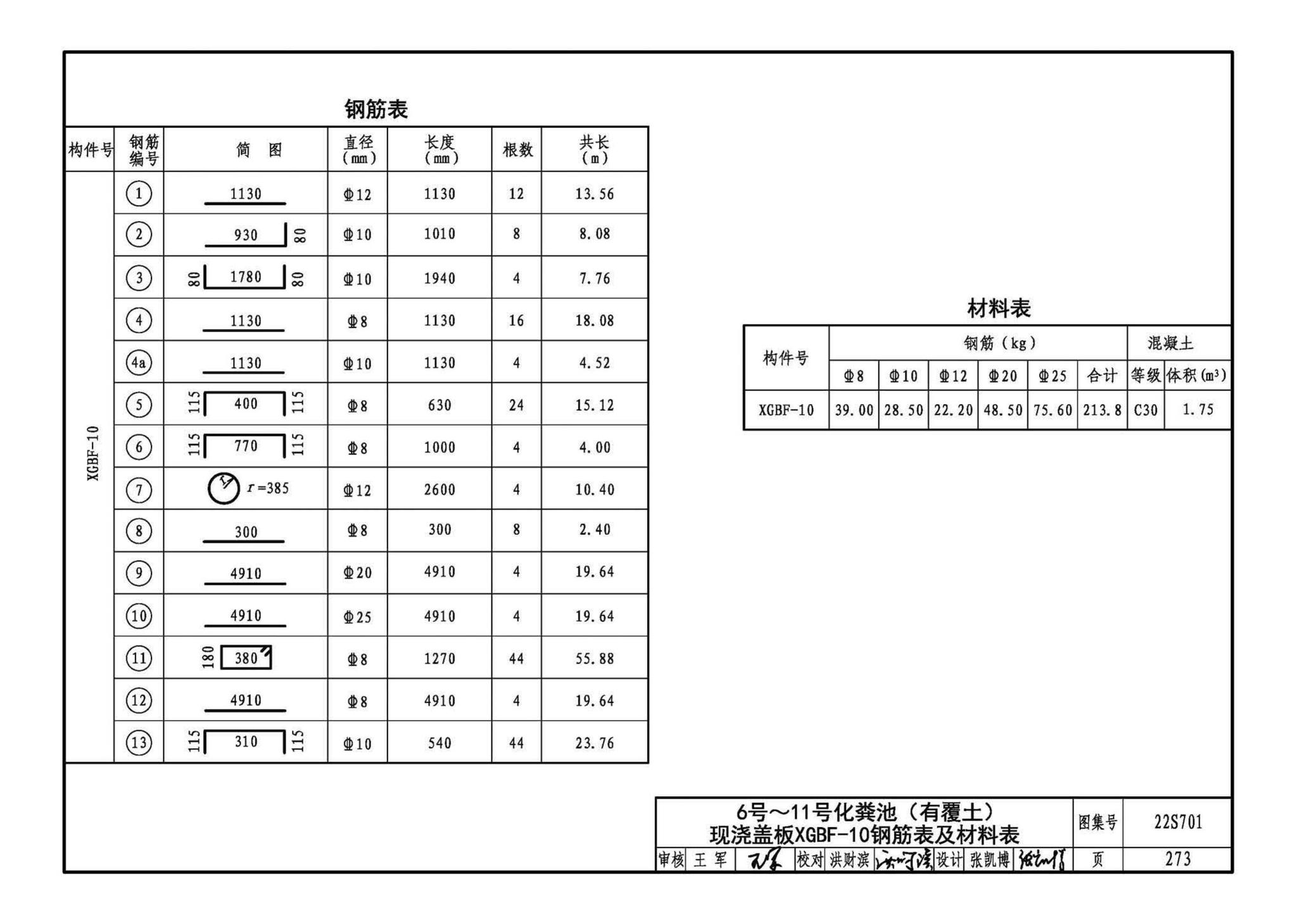 22S701--室外排水设施设计与施工——砖砌化粪池