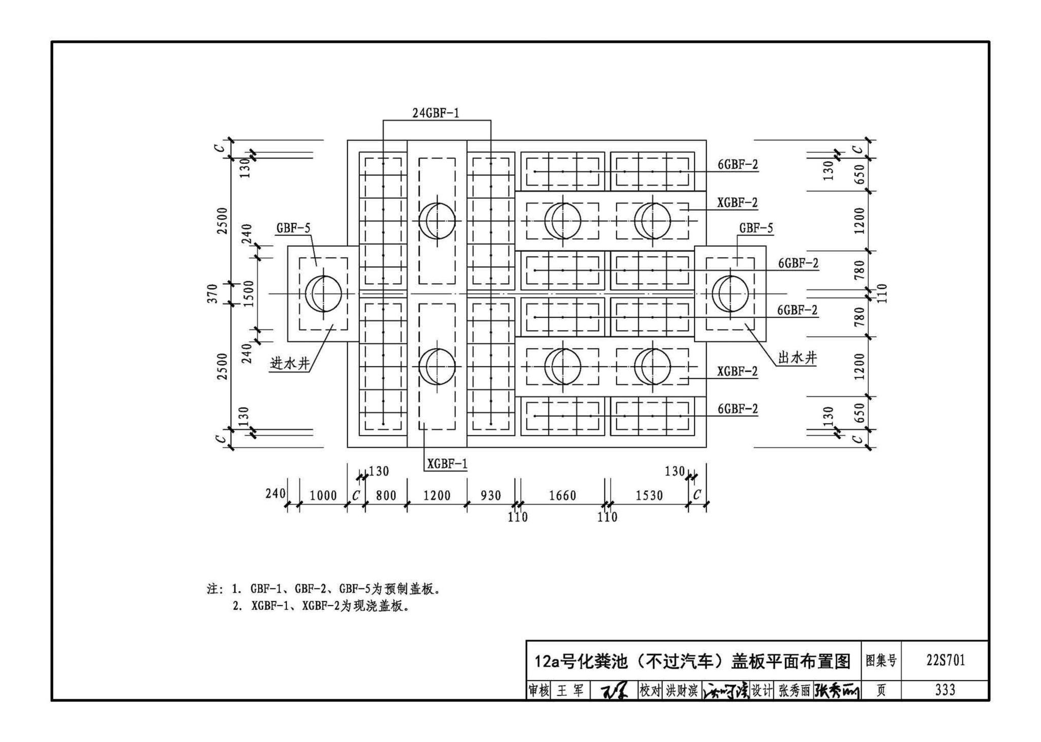 22S701--室外排水设施设计与施工——砖砌化粪池