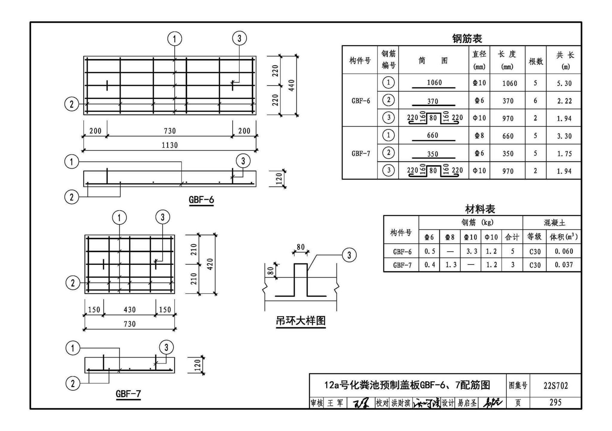 22S702--室外排水设施设计与施工——钢筋混凝土化粪池