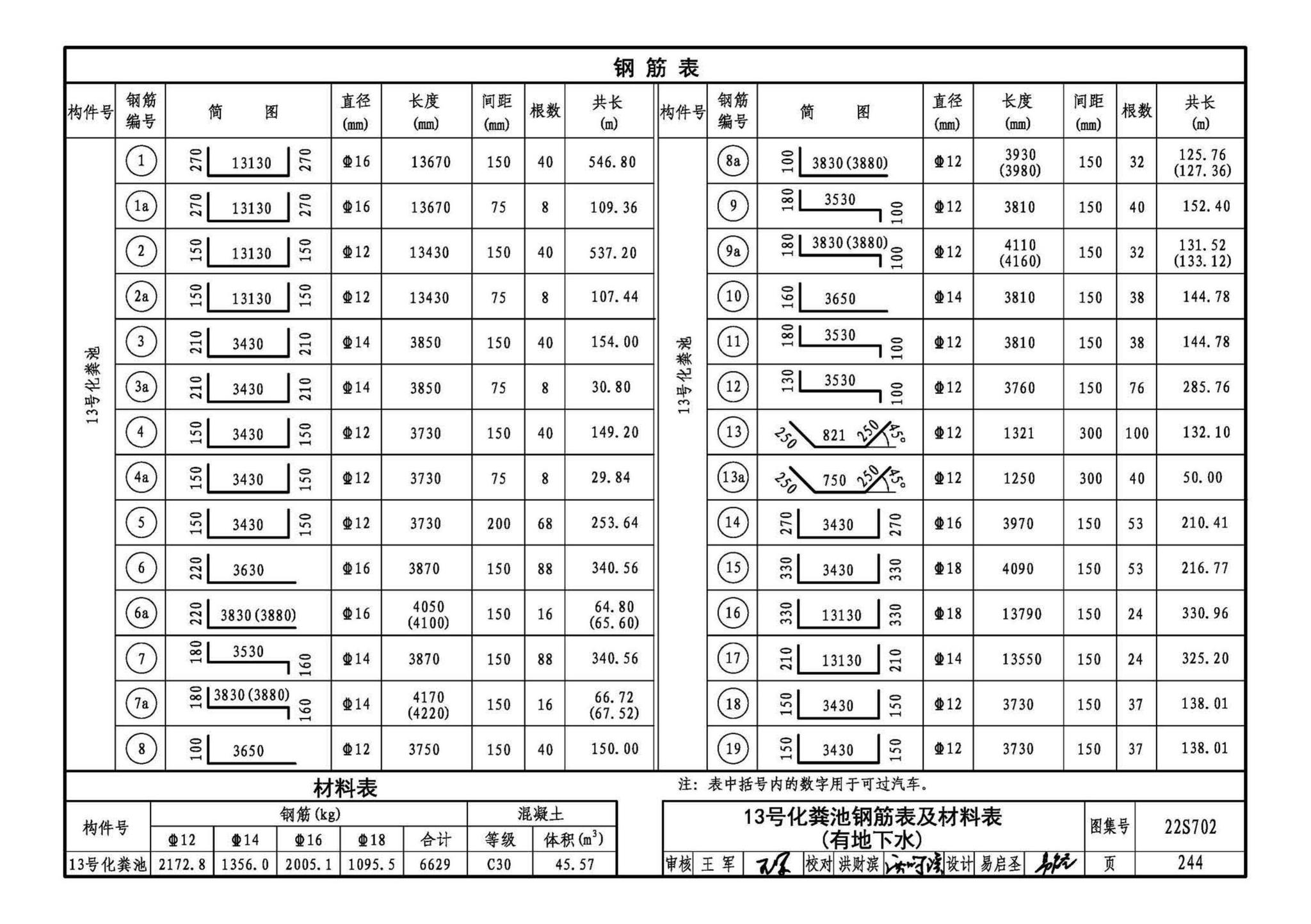 22S702--室外排水设施设计与施工——钢筋混凝土化粪池