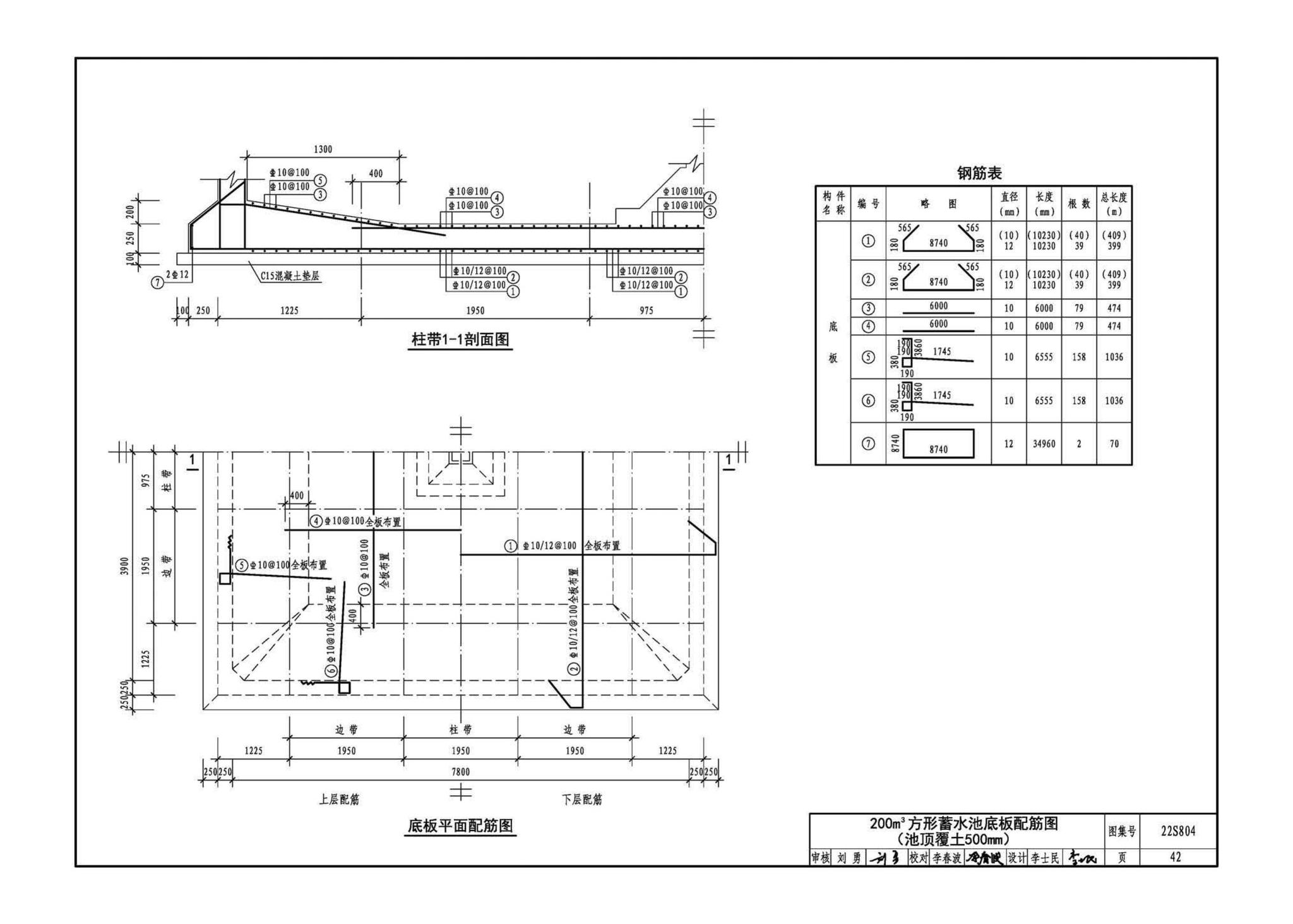 22S804--矩形钢筋混凝土蓄水池